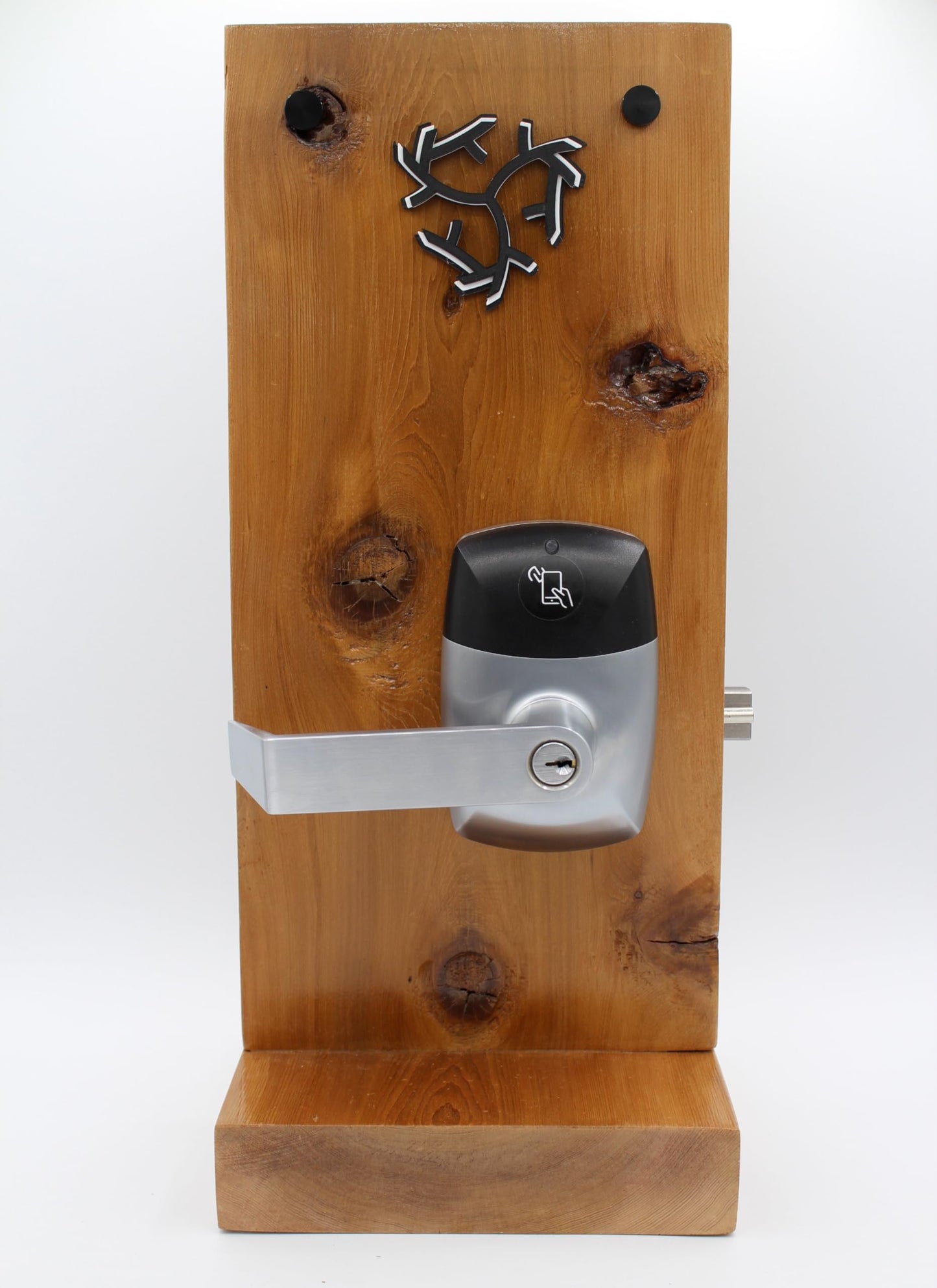 RFID Commercial Lever Door Lock, Access Control System App, Includes 2 NFC keycards (Left-Hand)