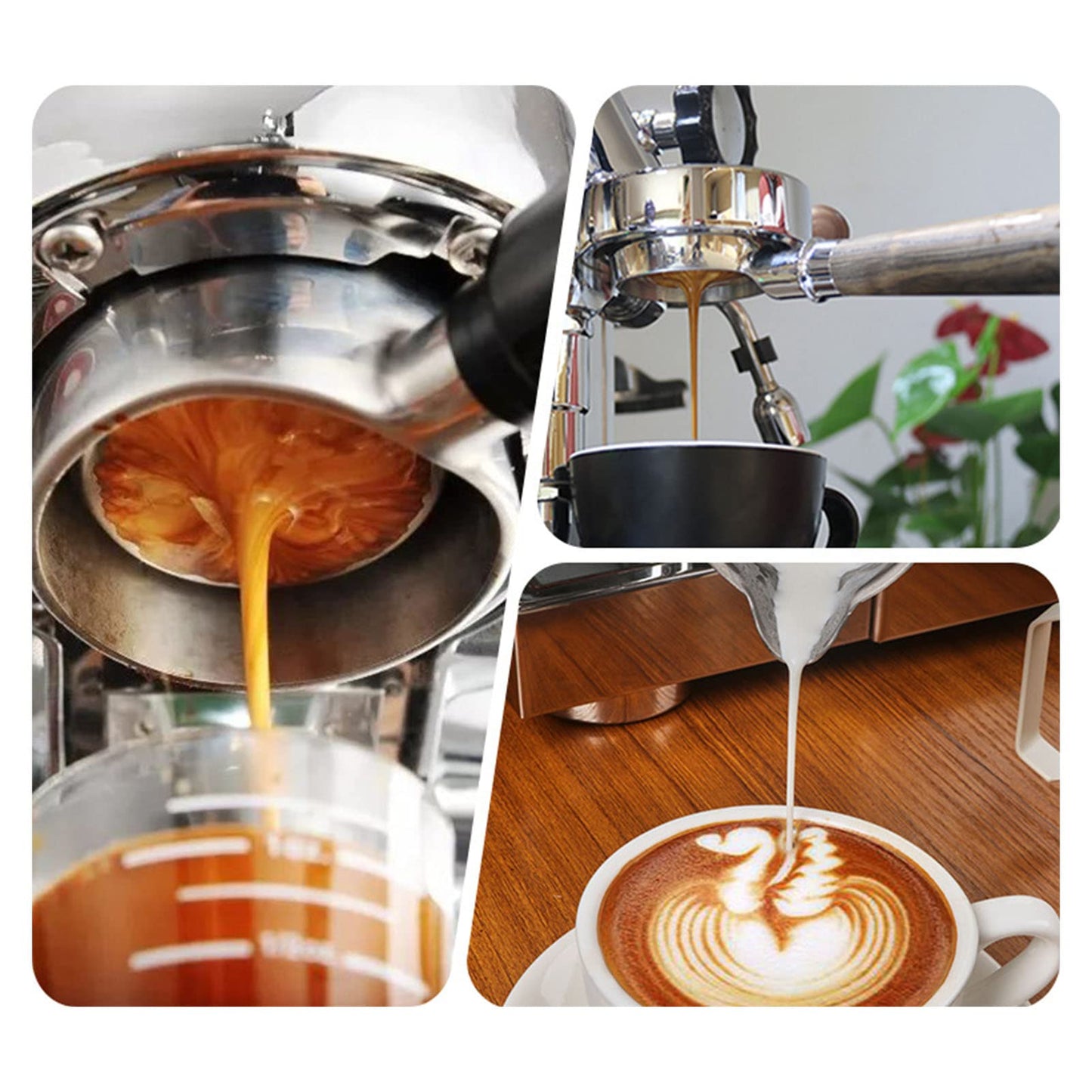 Bottomless Portafilter Ascaso Milesto Em19M2 Crem One Casadio Semremo Cimbali Royal Gemilai Bezzera Gaecm Filter Basket Thailand Rosewood Aluminum Alloy 2 Ears Portafilter