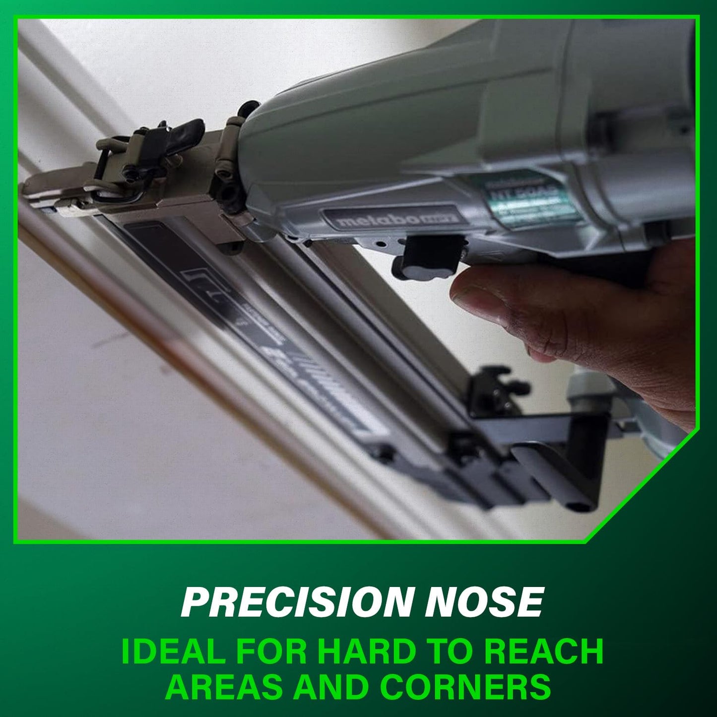 Metabo HPT Pro Brad Nailer, Pro-Preferred Pneumatic Finish Power Nailer for Trim Work, Furniture Building, Lightweight and Durable with Aluminum Magazine, 18 Gauge, 5/8″ to 2″ Brad Nails, NT50A5