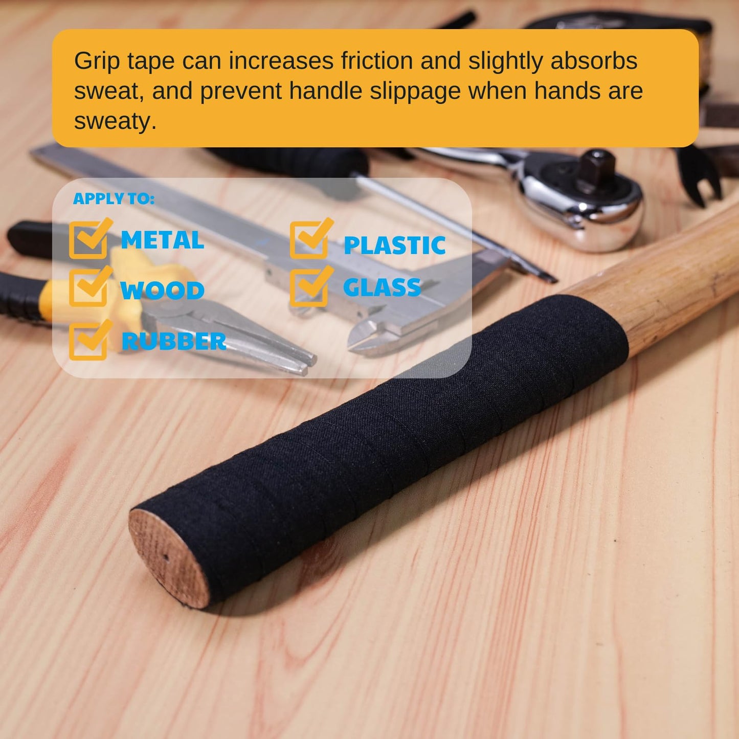 Autrends Grip Tape - Multipurpose Goon Grip Tape for Guns, Handgun, Rifle, Pull Up Bars, Barbells, Dumbbells, Tools, Handles, Bats, Rackets, Yard Tools, Wire Wrap-1 Inch x 82 Feet