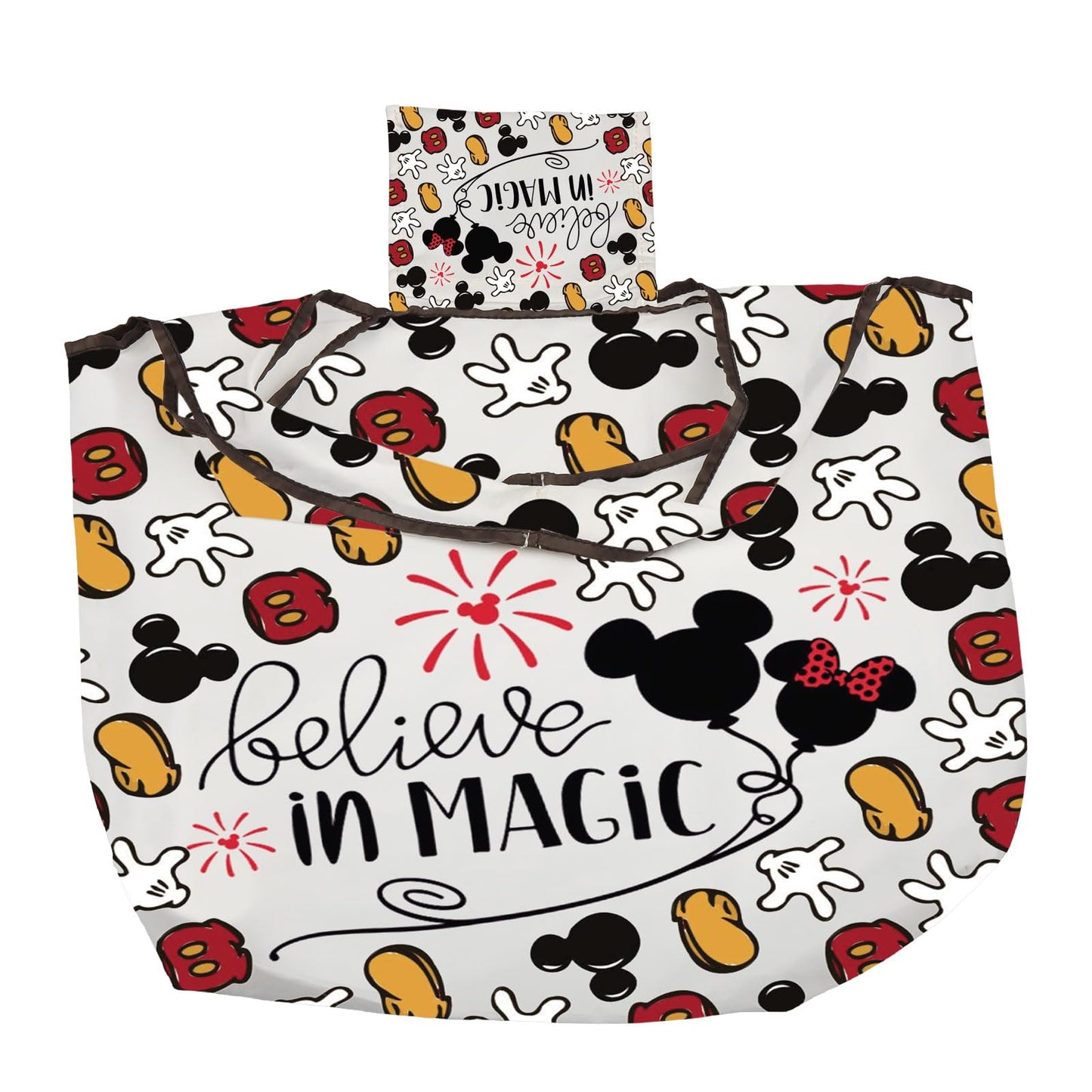 CMNIM Cartoon Mouse Foldable Tote Bag Cartoon Inspired Gift for Women Fans Friends Mouse Lover Gifts I Believe in Magic Bag (25621 i believe in F)