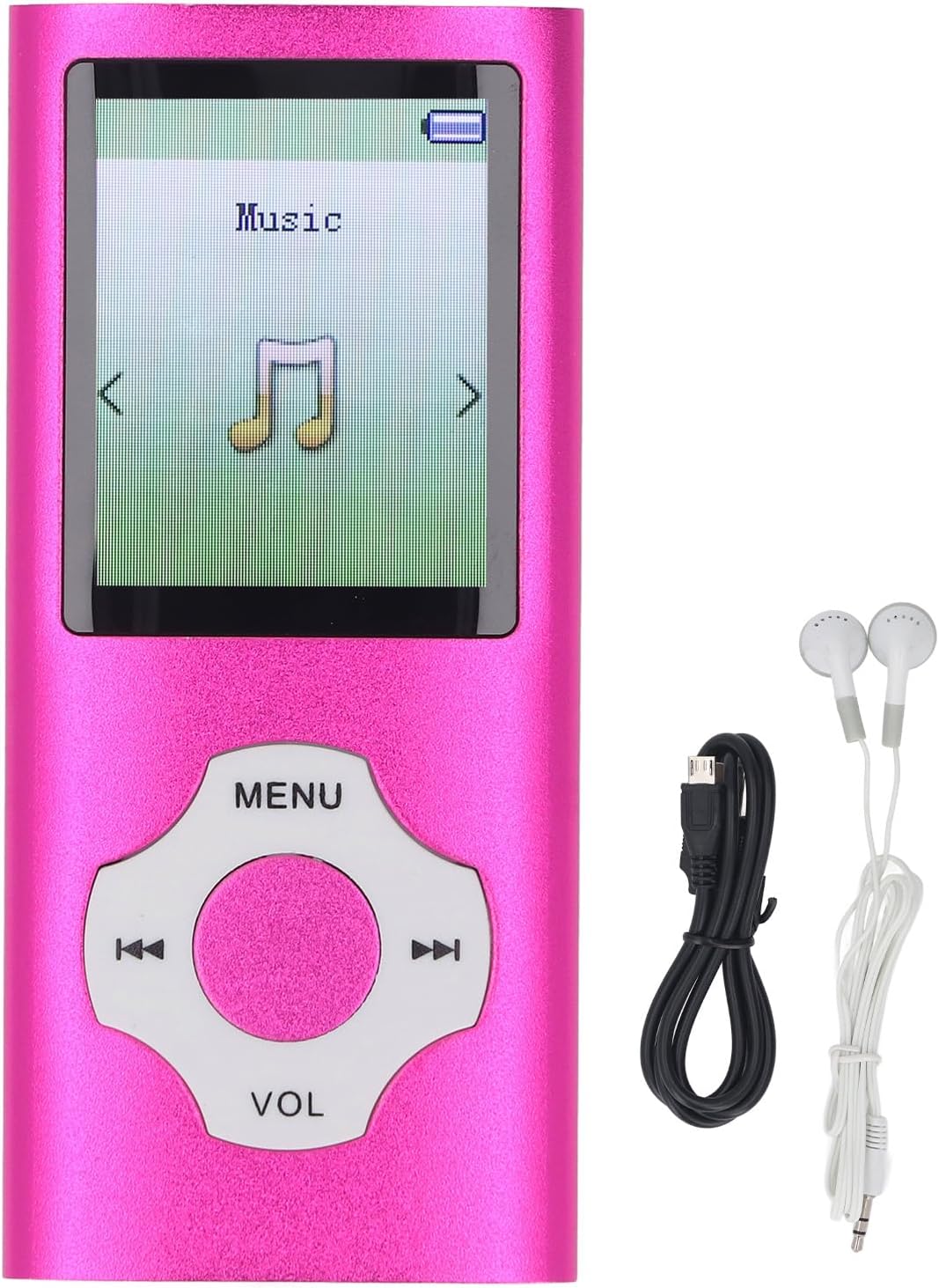 Zopsc MP3 MP4 1.8in 128GB Player, Lossless Sound Portable Video Music Player, Color Screen Digital Music Player
