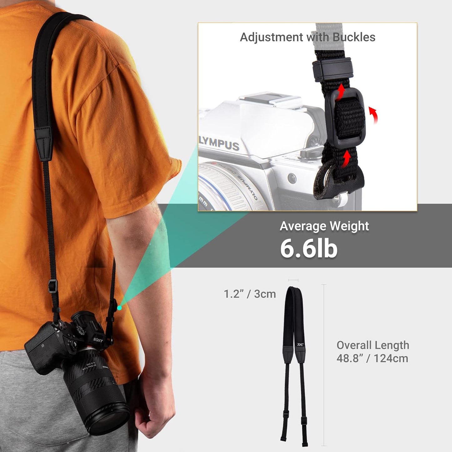 Quick Release Neck Strap for Mirrorless & Compact Cameras - Comfortable & Durable