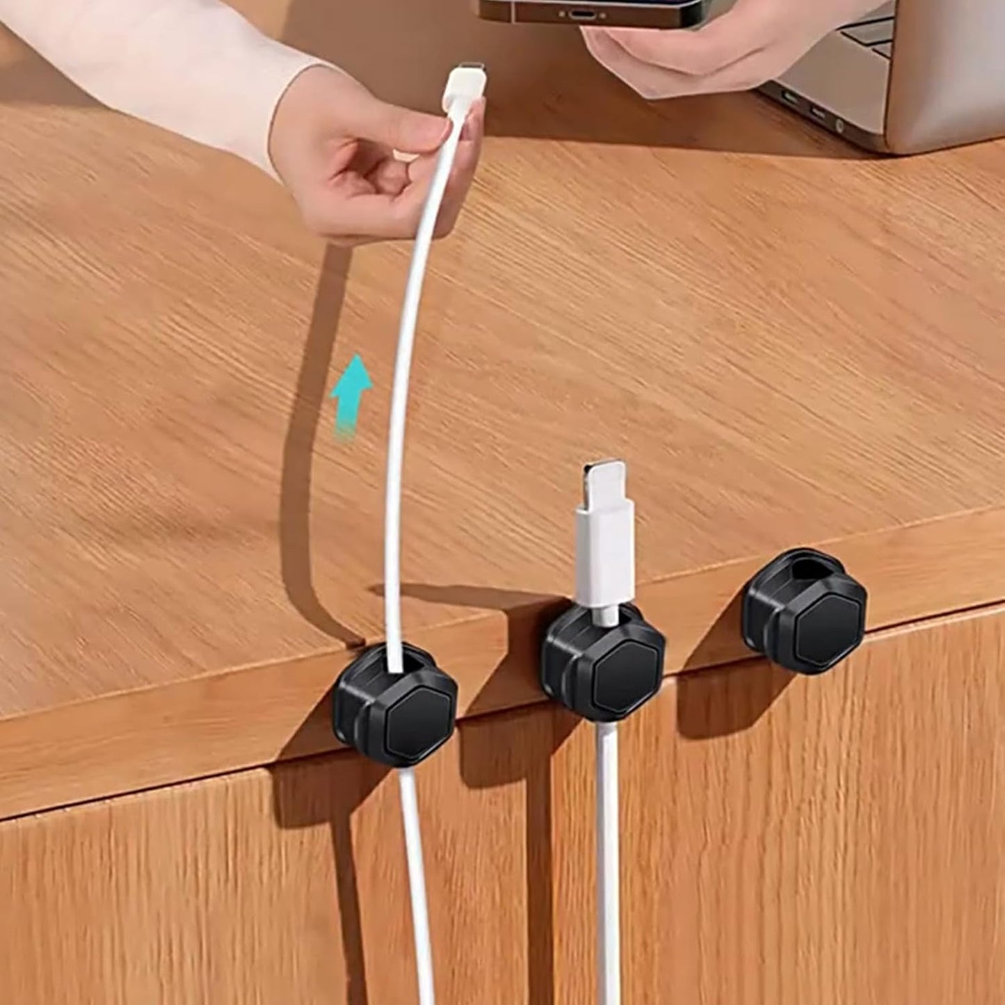 SHYYOULQE Cord Holders for Desk Nightstands and Home Cable Organization Cord Organizers
