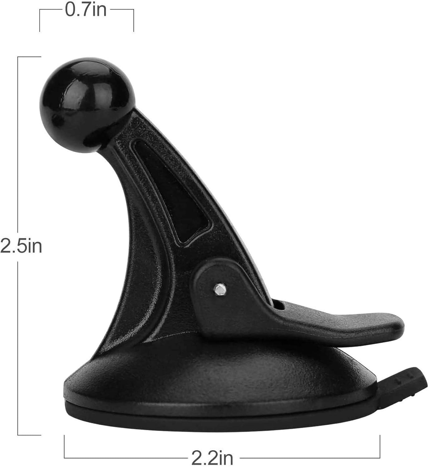 YiePhiot 17mm GPS Windshield Mount Holder for Garmin Nuvi Drive Drivesmart Series with Swivel Ball Mounting Pattern