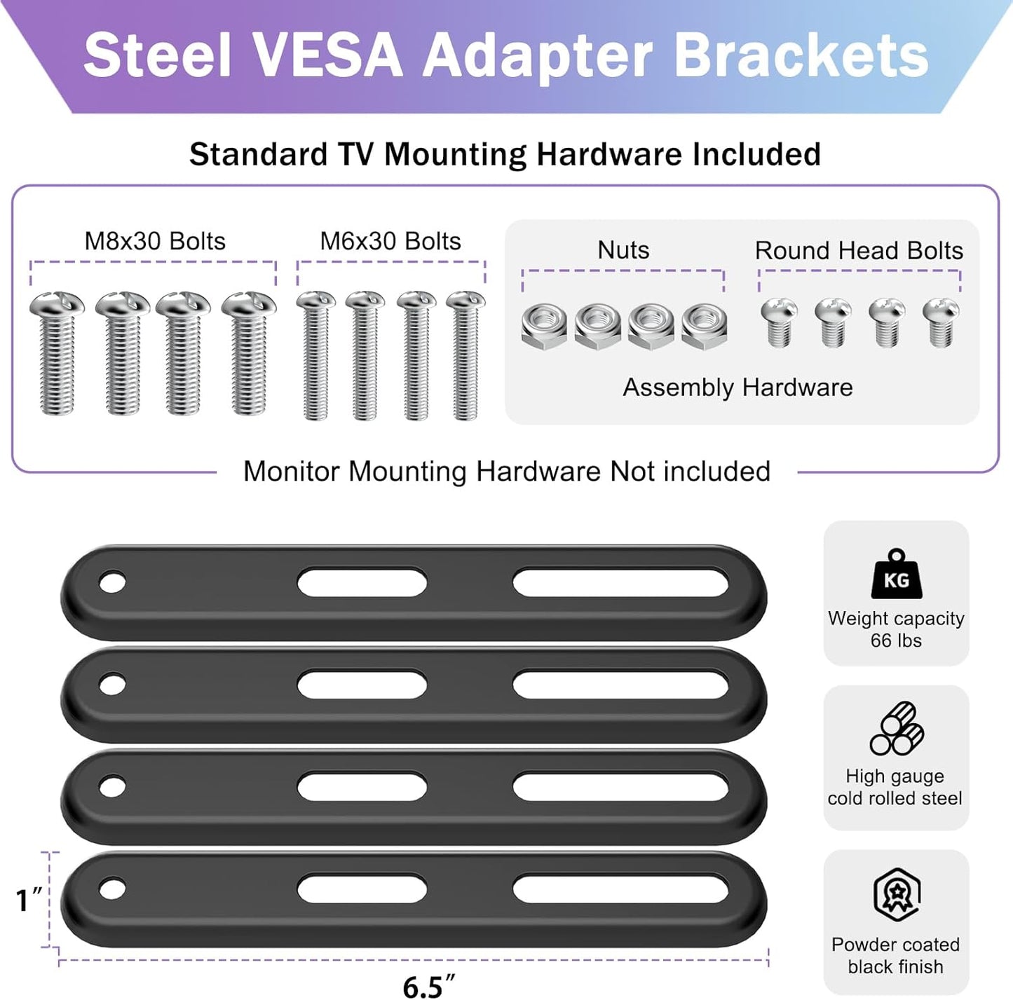 KOPKIO 32 55 inch 400x400mm VESA Mount Adapter Kit for Screens to LCD LED TVTV Wall Mount Bracket Adapter Conversion