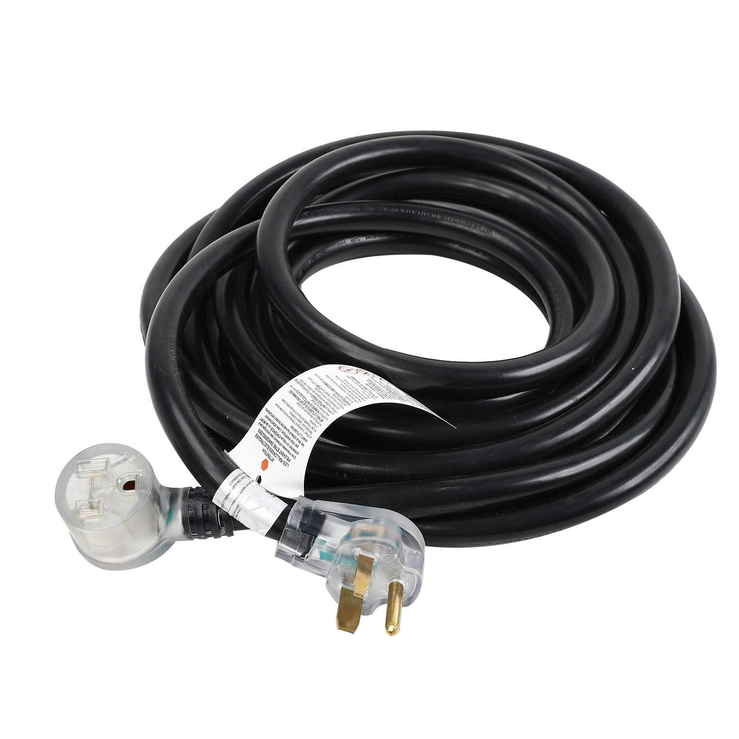 50FT 220V 50AMP Welder Extension Cord, 8 Gauge Heavy Duty Industrial NEMA 6-50 Welding Machine Cord with Lighted End for MIG TIG