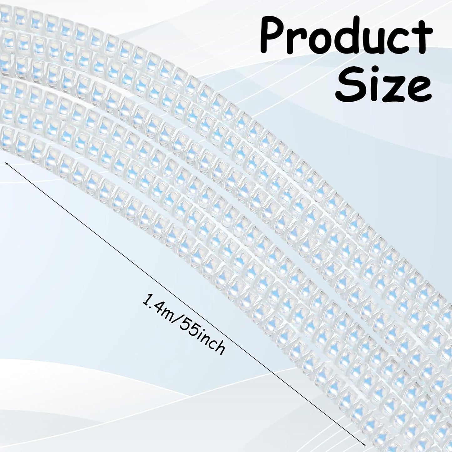 Xelsluthe 4.6ft Blue Spiral Cable Protector, Flexible Chargers Data Cable Protect, Headphone Cables Saver for Phone USB