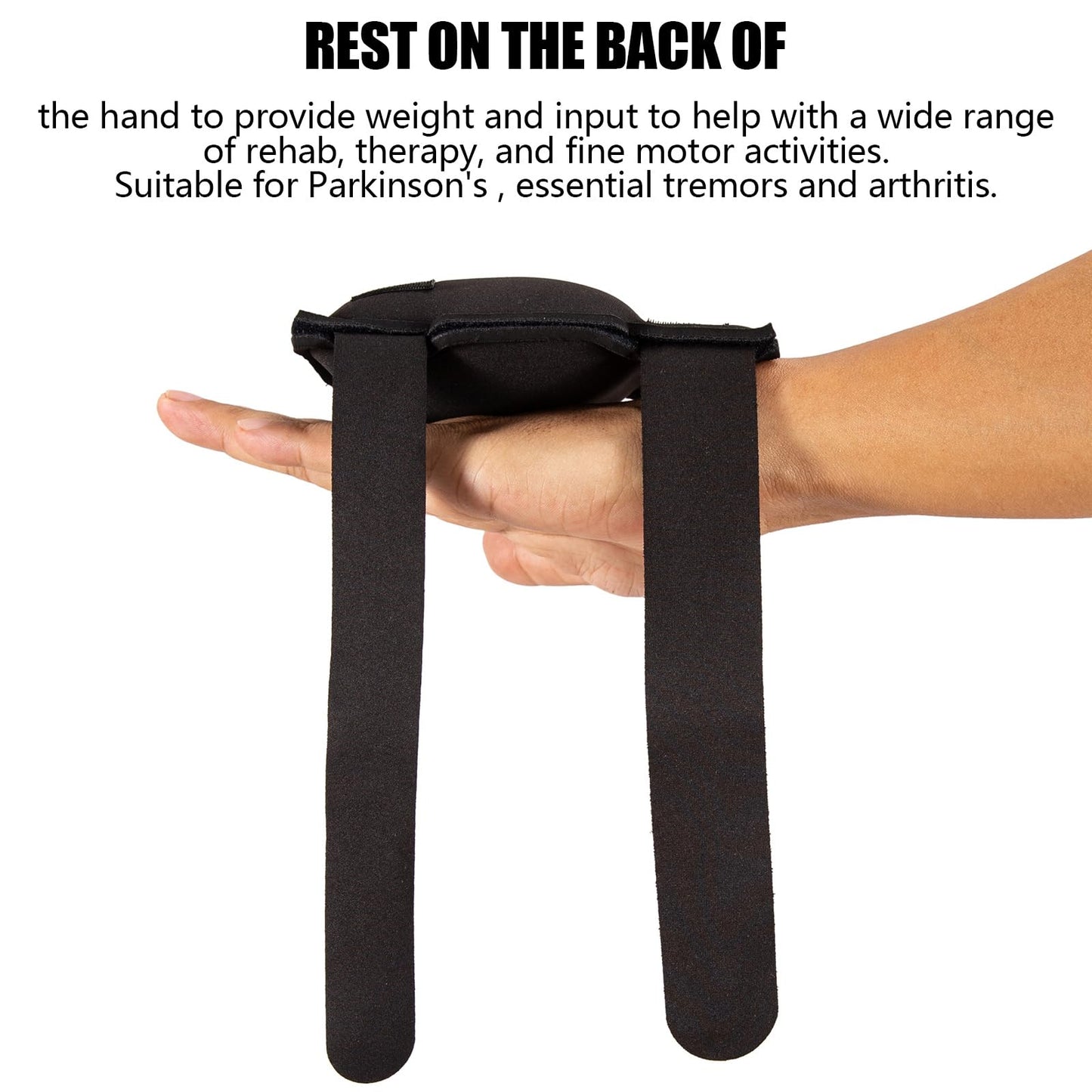 LJHYSD Weighted Gloves for Tremors, Weighted Utensils for Hand Tremors and Parkinsons Patients, Hand Stability Aid, Adjustable Weighted Hand Writing Glove, 1 Pair