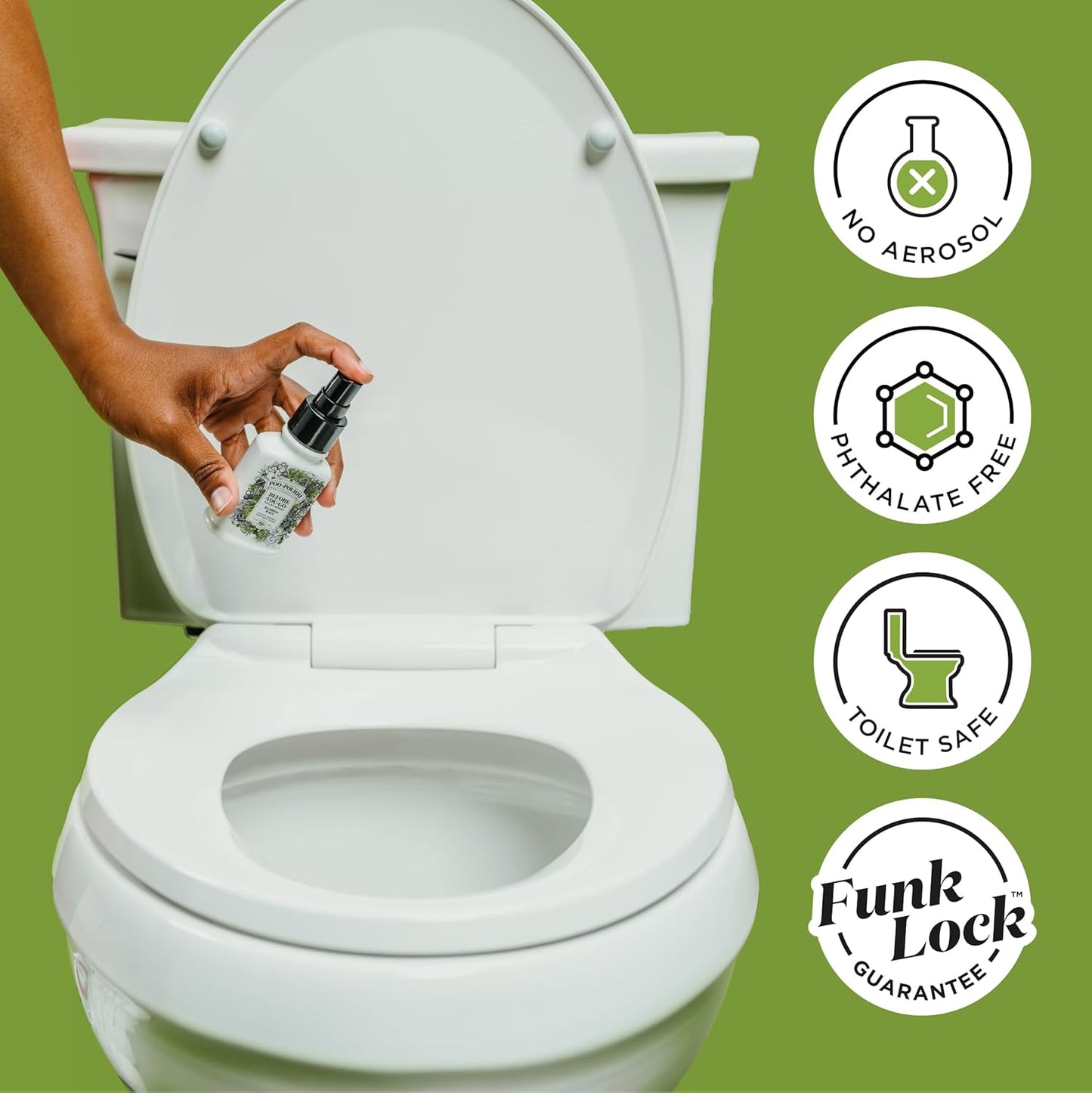 Poo-Pourri Toilet Spray - Bamboo Rain Odor Eliminator | 2 Fl Oz, Up to 100 Uses, TSA Approved