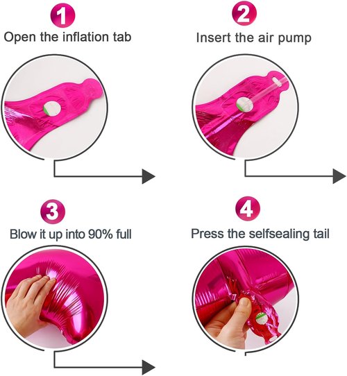 Hot Pink Number 40 Balloon - 40 Inch Birthday Decoration for 40th Celebration | Perfect for Women