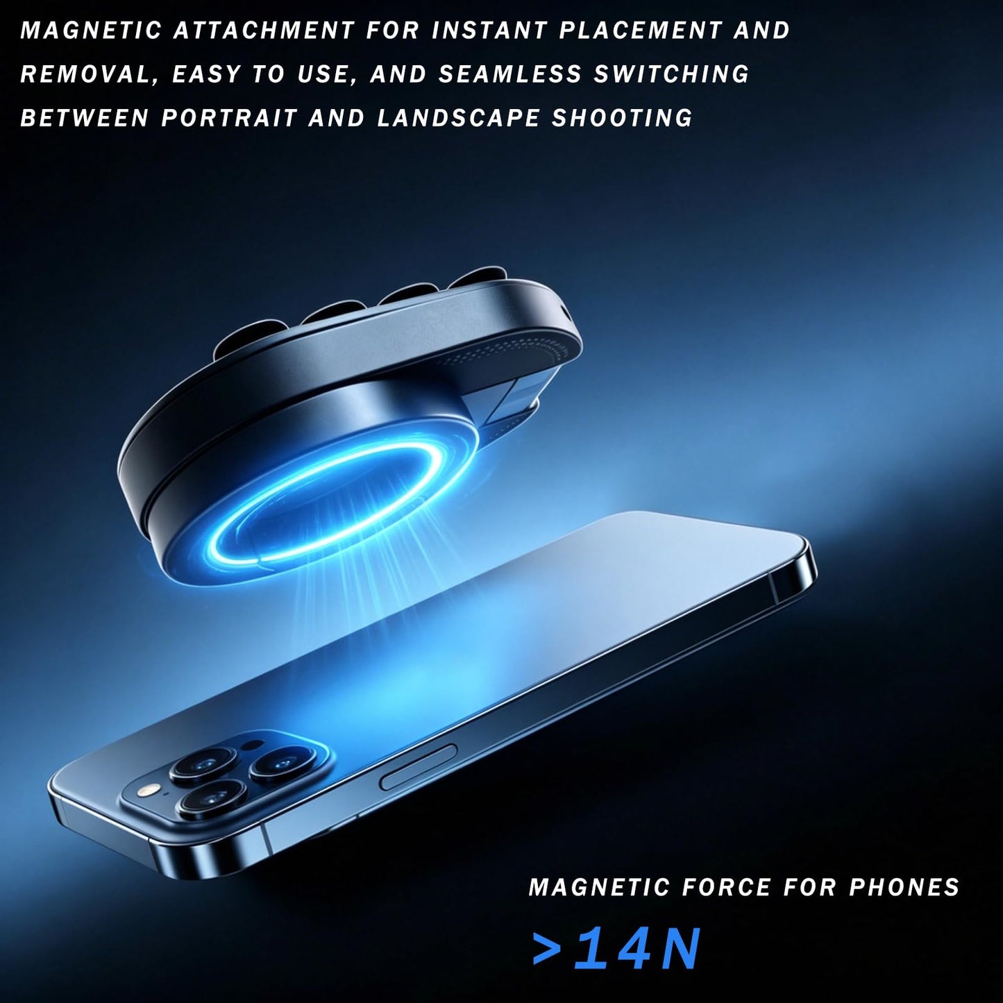 3-in-1 Suction Magnetic Phone Holder, 2026 New Foldable & 360° Rotatable MagLock Suction Mount with Suction, Magnetic Gym Phone Holder, Ideal for Car Dashboard, Gym, Kitchen, Office