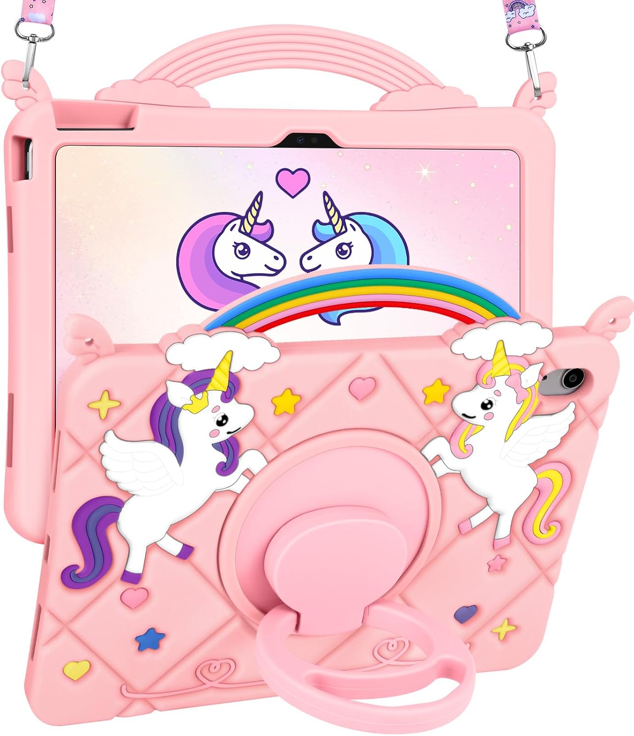 Uppuppy A16 Case/10th 10.9 Inch 2022 3D 11th 11 Inch 2025 for iPad Generation Case - Girls Teens Cute Cartoon Tablet