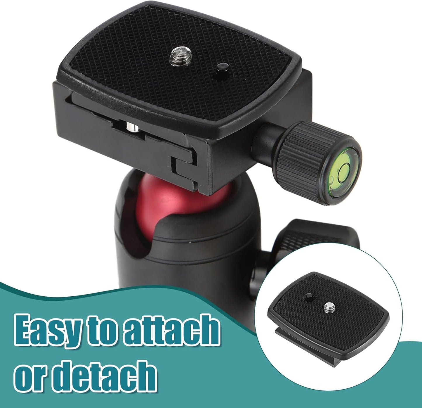 Zelphvt 2 43mm pcs Tripod Quick Release Plate Camera Quick Release Plate Replacement Tripod Accessories for Tripods