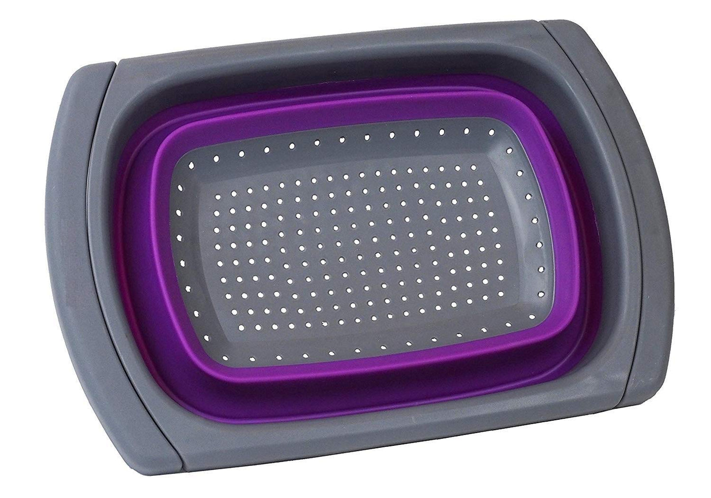Purple Collapsible Silicone Kitchen Colander/Strainer