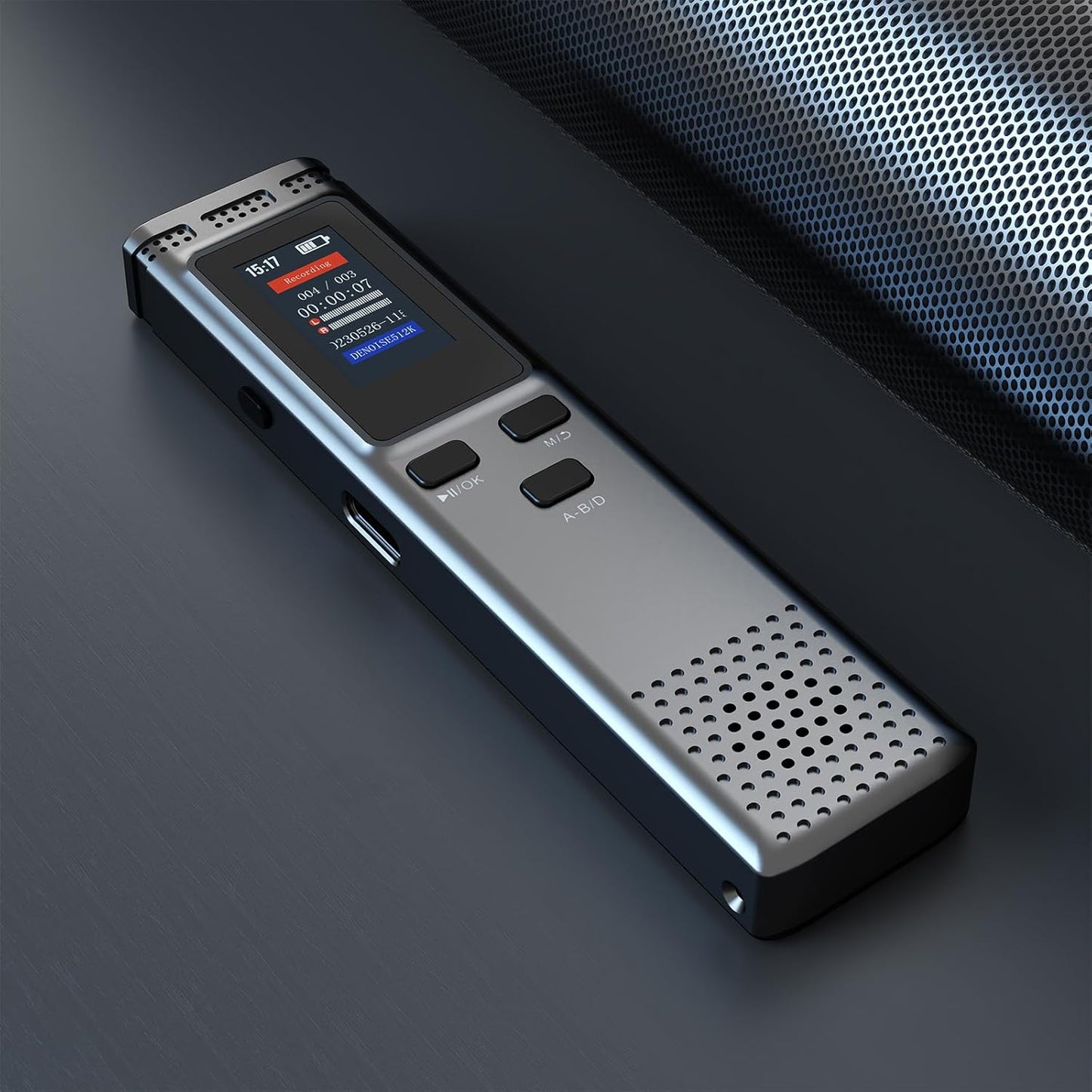 Haoyull 8/32/64GB MP3 Portable Digital Voice Recorders with Noise Reduction, USB Charging, Playback for Lectures