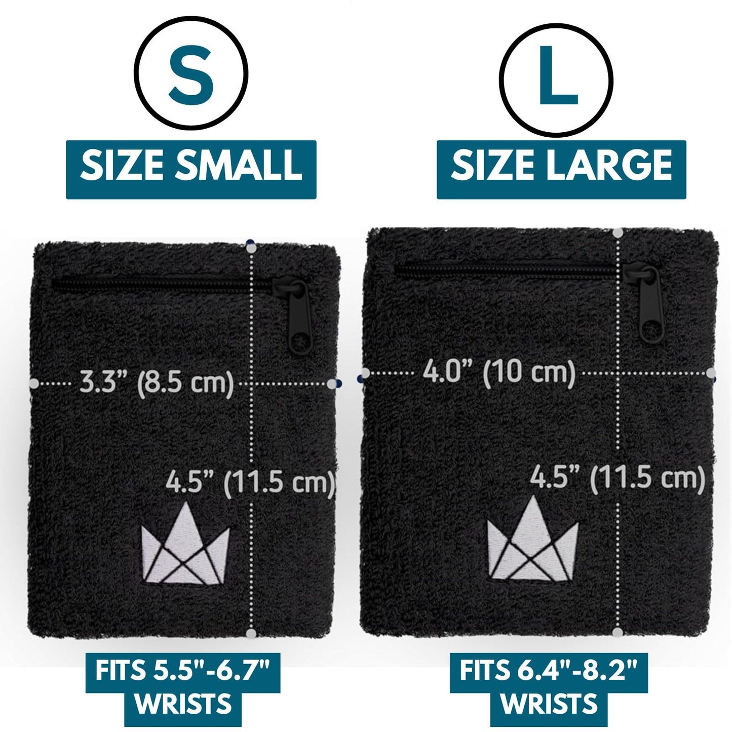 The Friendly Swede Wrist Wallets for Men & Women — Wristband Pocket with Zipper for Jogging, Cycling & Walking - Wrist Pouch for Men for Storing Cash, Keys & Credit Cards - Ankle Wallet - 2 Pack