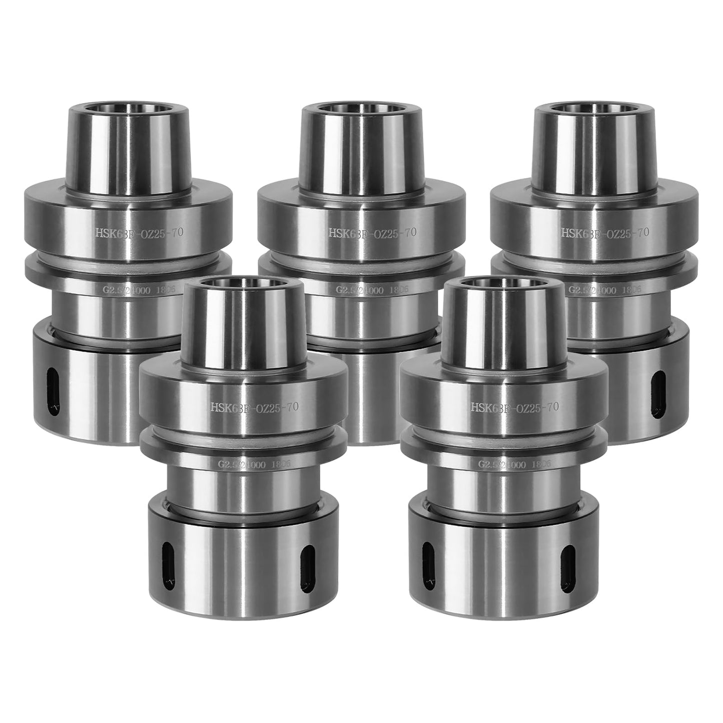 5PCS/Lot HSK63F OZ25-70L CNC Tool Holder G2.5 24000RPM Balance Collet Chuck Stainless Steel Suitable for Processing Machines