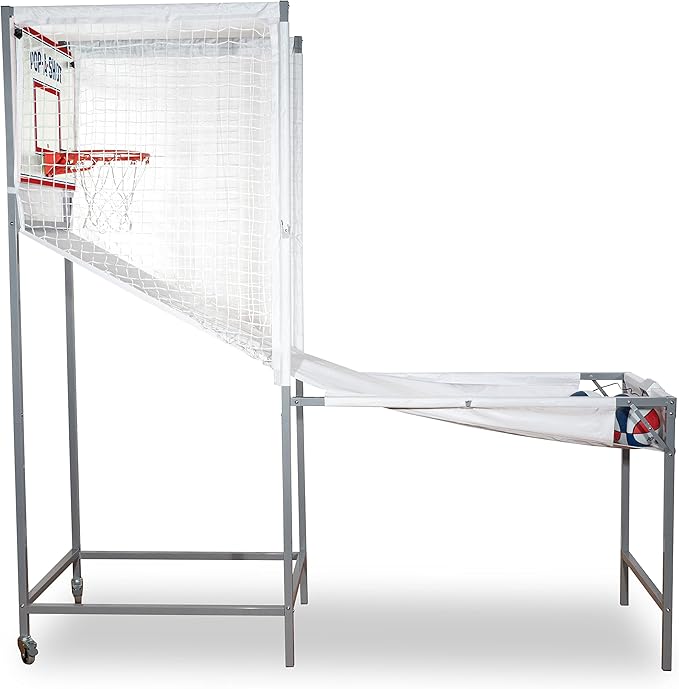 Pop-A-Shot - Pro Single Shot | Commercial Grade Arcade Basketball at Home | Infrared Sensor Scoring | 6 Game Modes | 4 Balls | Foldable Storage