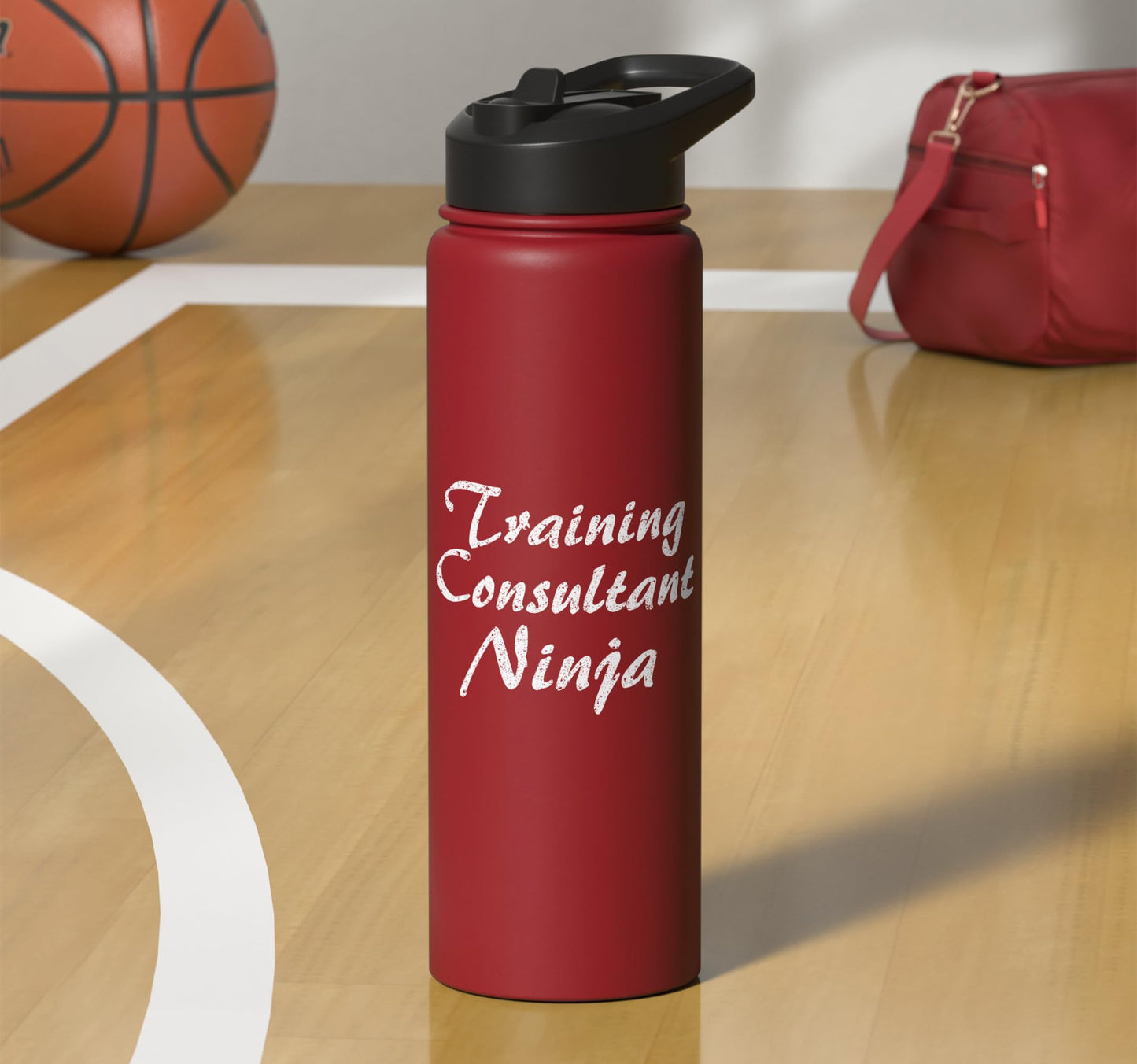Training Consultant Tshirt Job Occupation Funny Work Stainless Steel Insulated Water Bottle