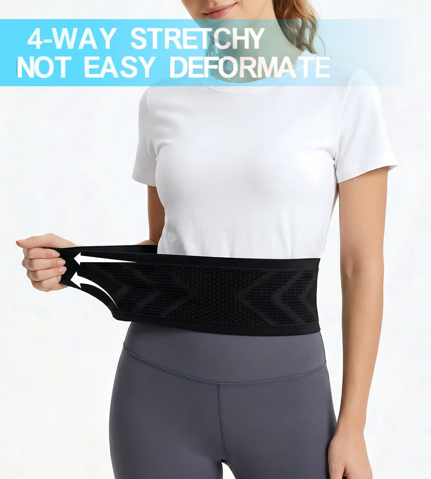 Seamless Knit Running Belt & Fanny Pack-5 Sizes Waist Pack,Spacious Connected Storage, Moisture-Wicking Fabric with Air Vents (Small)
