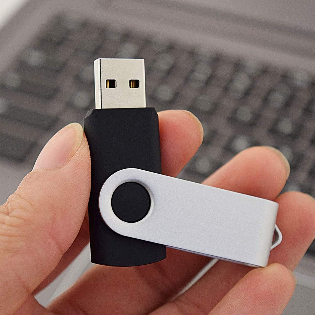 Aiibe 32GB 2.0 USB Flash Drive Memory Stick Thumb Drive USB Black