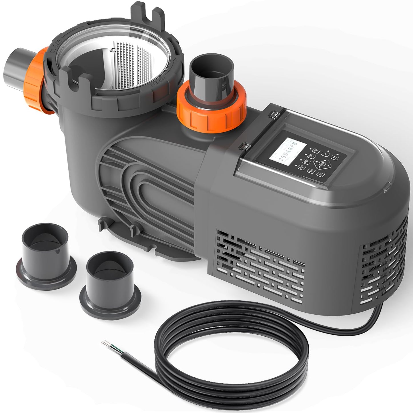 Varpoolfaye 3.0HP Variable Speed Pool Pump for Large Inground Pools & Spa, High-Performance Water Flow, Quiet Energy-Efficient Self-Priming Pump with Timer, Permanent Magnet Motor, 11359 GPH, 220V