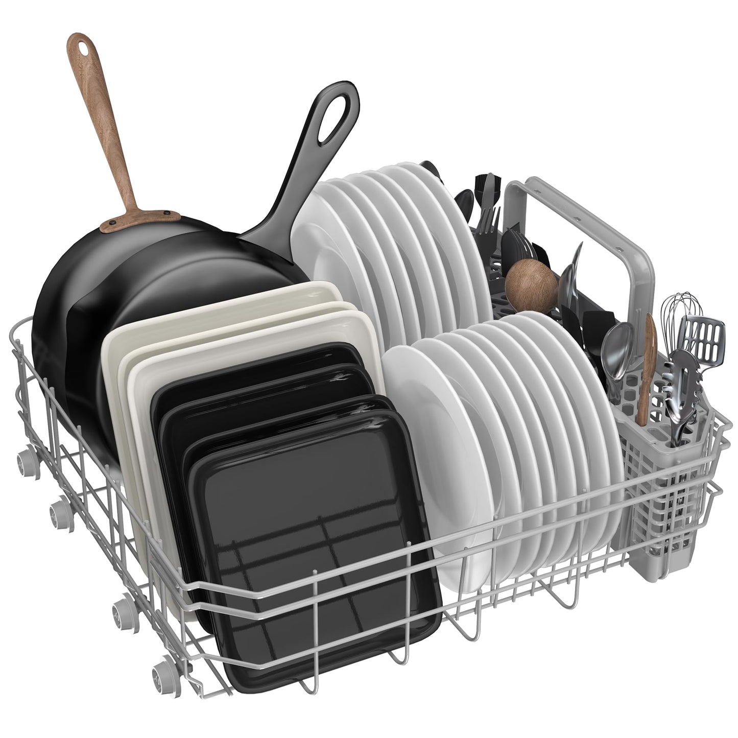 Empava 24” Built-in Dishwasher with Stainless Steel Tub, 15 Place Settings, 8 Wash Cycles, 3rd Racks, Auto Door Dry, 49 dB Quiet, ENERGY STAR Certified