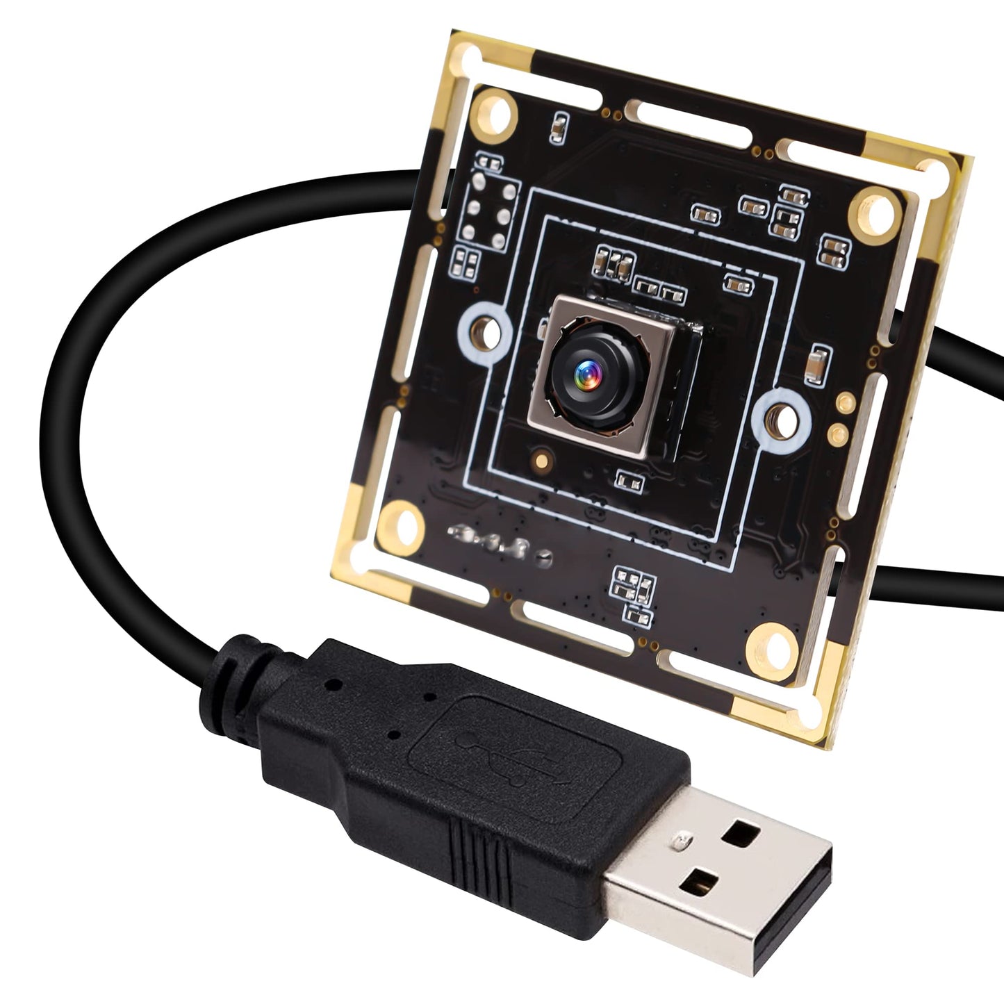 ELP 16MP Autofocus USB Camera Module - 4K UVC USB2.0 With 68-Degree Mini Size Lens IMX298 for Computer, Laptop, PC - Video Lightburn Industrial Embedded Webcam Board