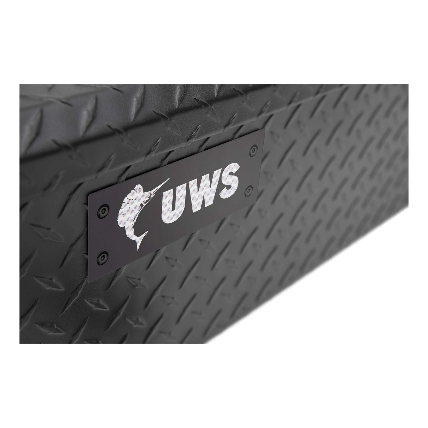 UWS EC10903-PR 59-Inch Matte Black Heavy-Wall Aluminum UTV Tool Box for Select Polaris Ranger, RigidCore Lid