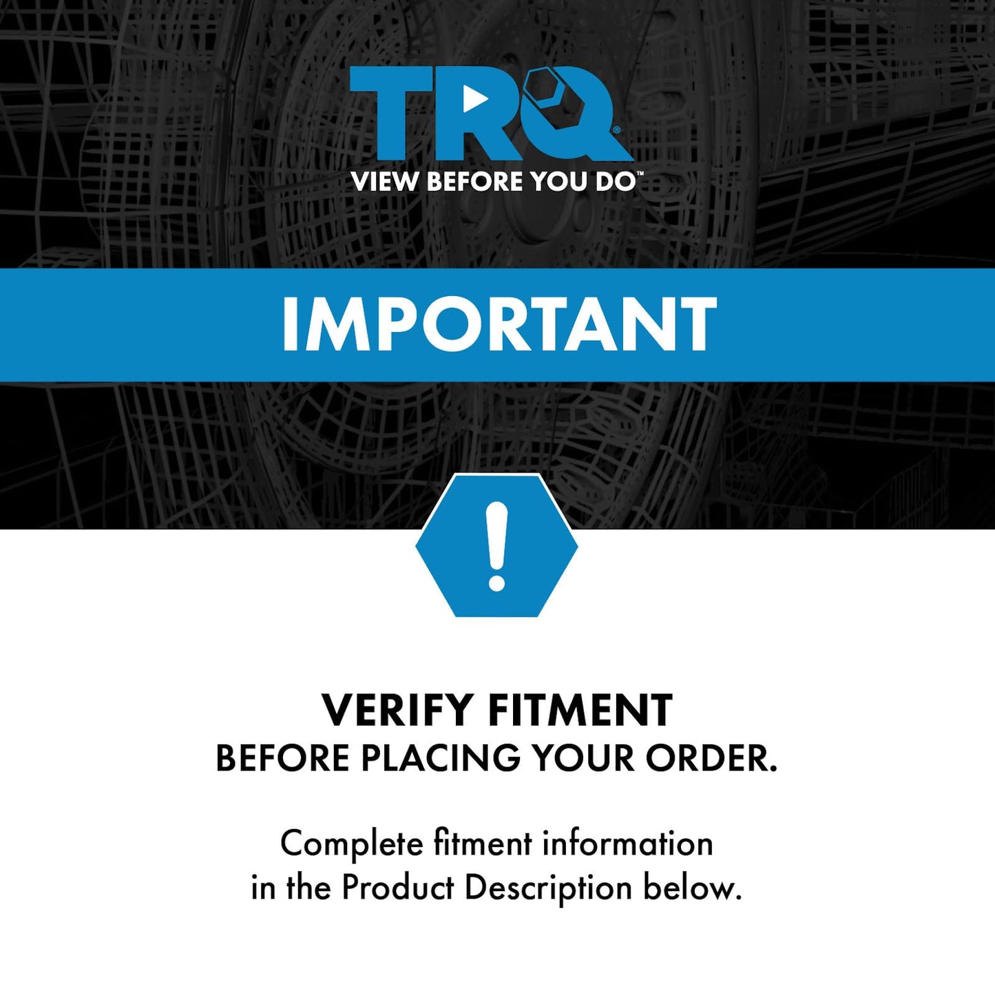 TRQ Engine Water Pump FOR MAIN ENGINE ONLY Compatible with 2010-2019 Toyota Prius 2011-2017 Lexus CT200h - VERIFY FITMENT & NOTES