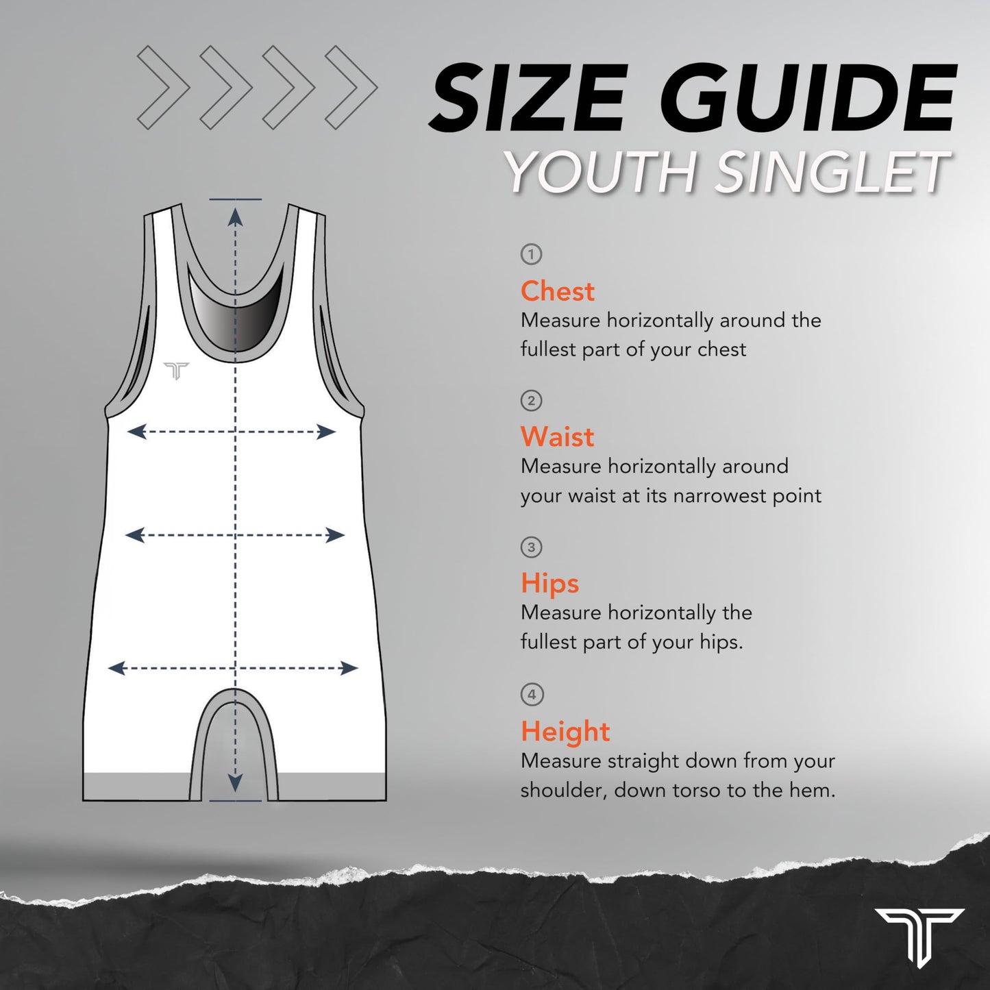 Takedown Wrestling Singlet for Boys – Lightweight Youth Compression Fit Wrestling Gear for Powerlifting (Blue, X-Small)