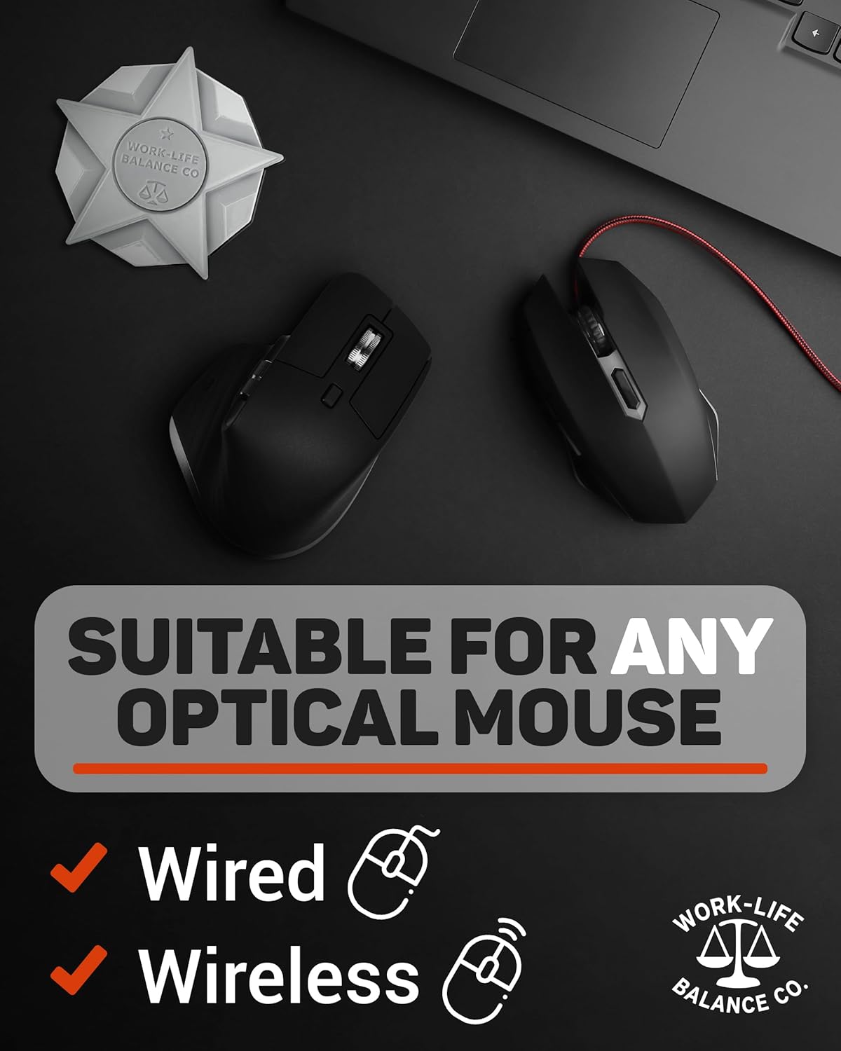Work-Life Balance Corporation Work-Life Balance Compact Mechanical Mouse Jiggler - Undetectable Device to Keep Mouse