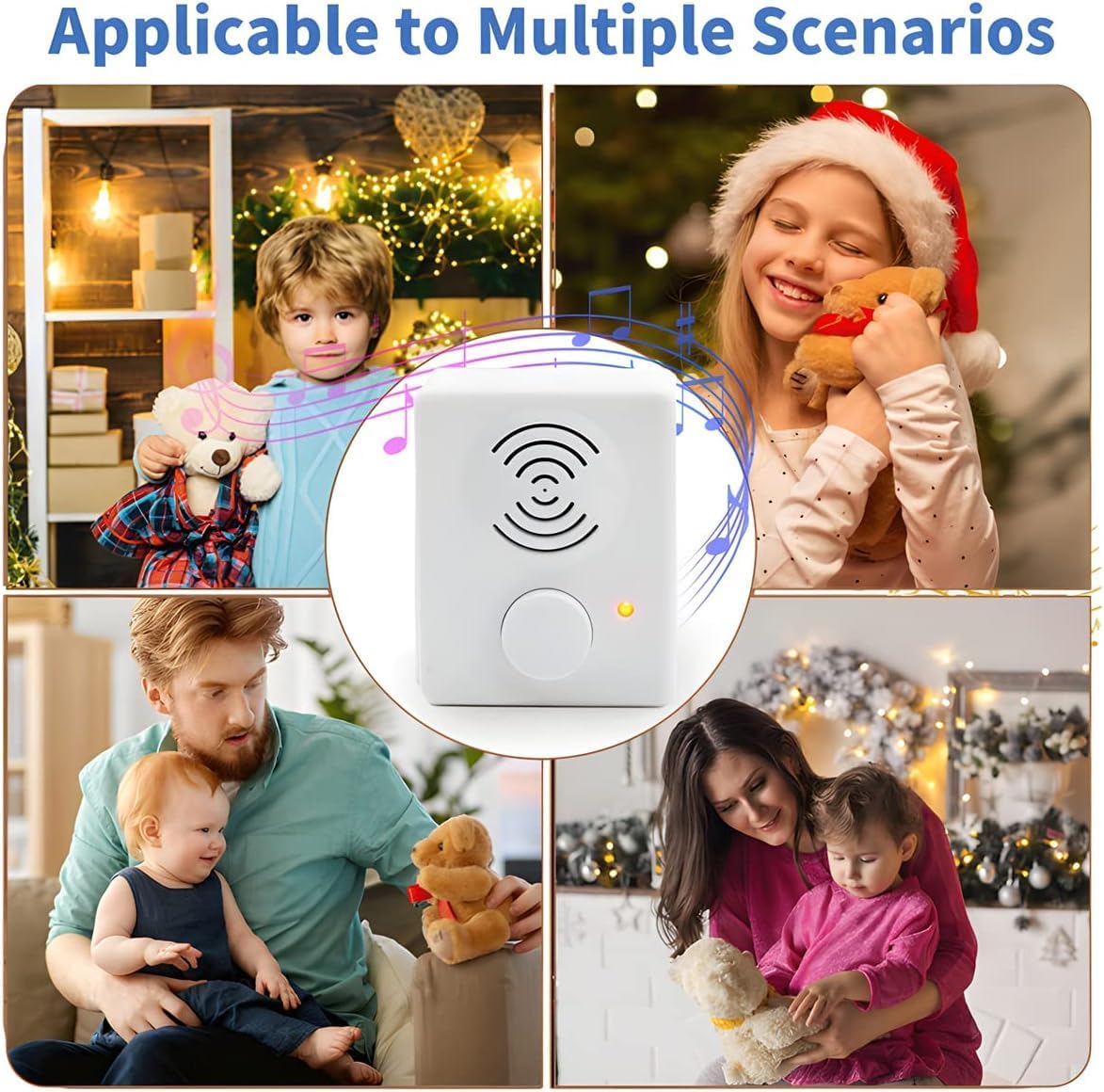 JRGKJCP 16 Minutes Voice Recorder for Stuffed Animals,Voice Box for Recordable Presents,Recordable Button Sound Box