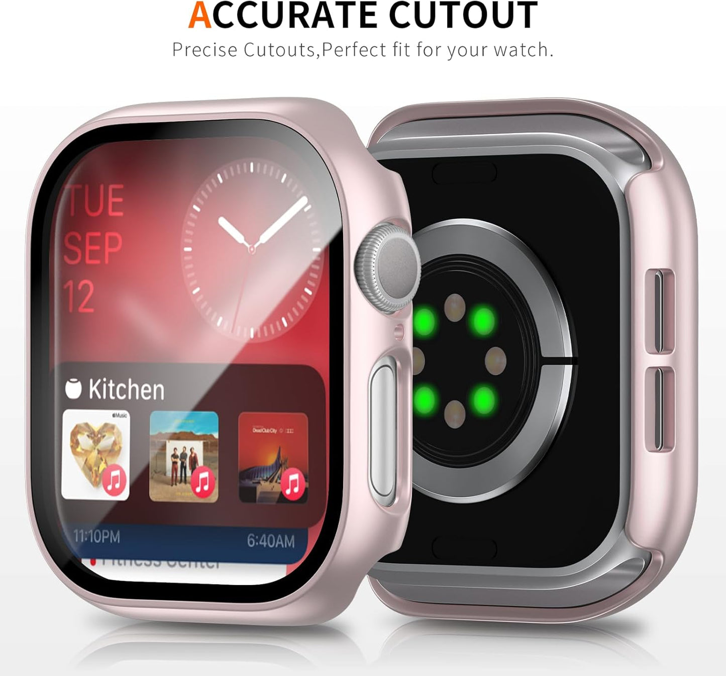 BHARVEST 6 Pack 11/10 42mm 11/10 (6 42mm) Case for Apple Watch Series with Tempered Glass Screen Protector, High
