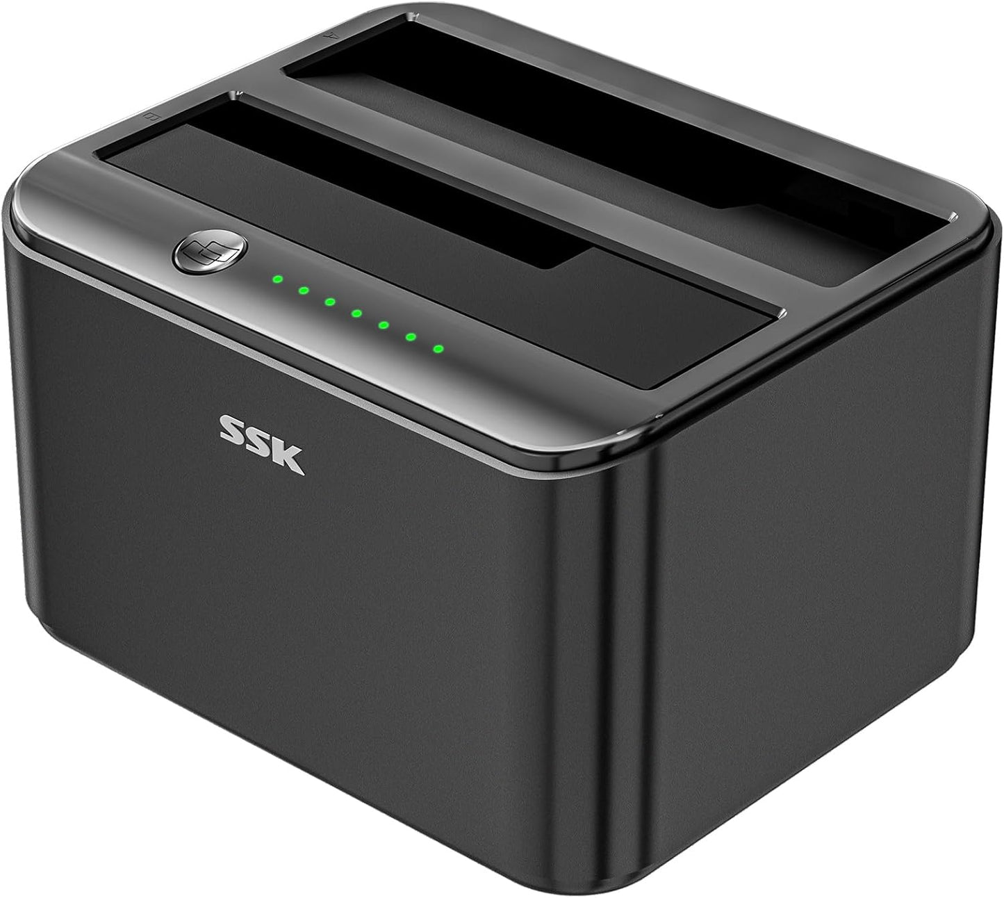 SSK 3.0 2.5 3.5 inch (2x20TB Aluminum Hard Drive Docking Station, USB to SATA Dual Bay External HDD Dock Caddy Reader