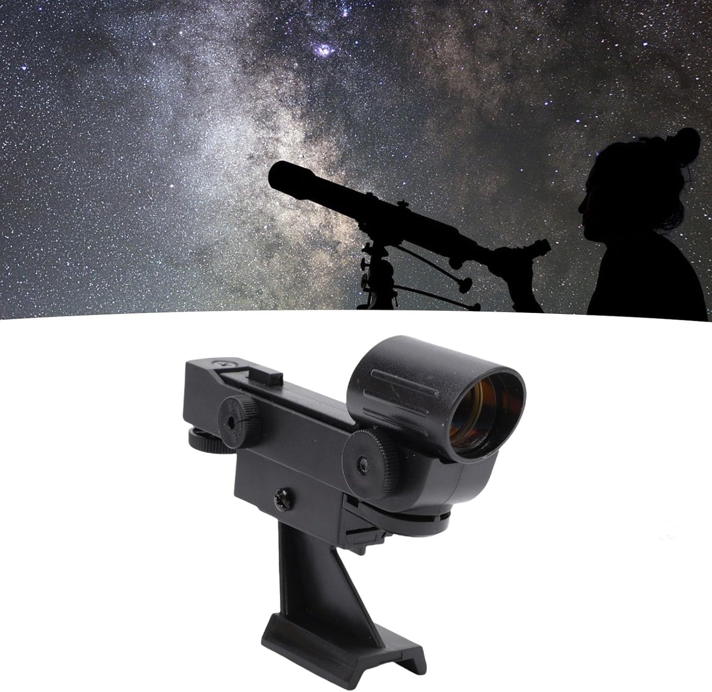 Zopsc 80 90 130EQ Telescope Finder Scope, LED Dot Viewfinder with Brightness Adjustment and Quick Alignment, Universal