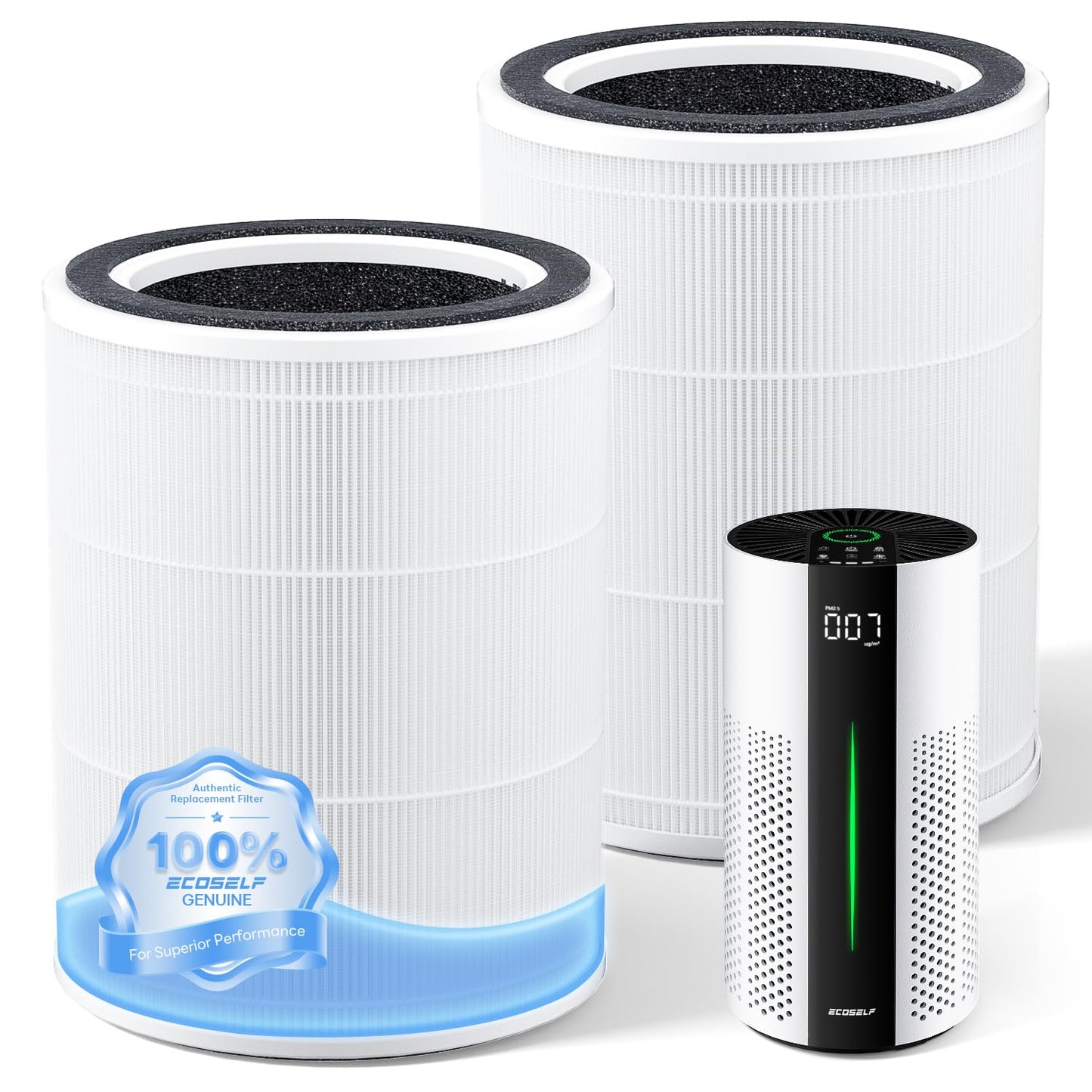 Original Replacement Filter for HAP609 Air Purifier – Efficiently Removes Dust Pollen Smoke and Pet Dander – Keeps Your Home Air Fresh and Clean, 2 Pcak, White