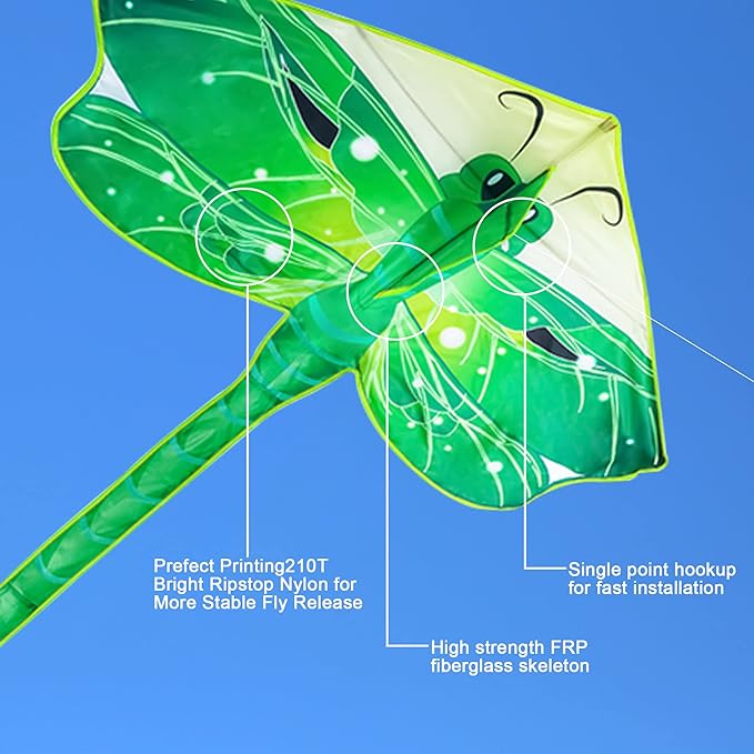 Large Kites for Adults Kites for Kids Ages 4-8， 8-12 Beach Park Outdoor Game Activities, Gifts for Easter and Festival