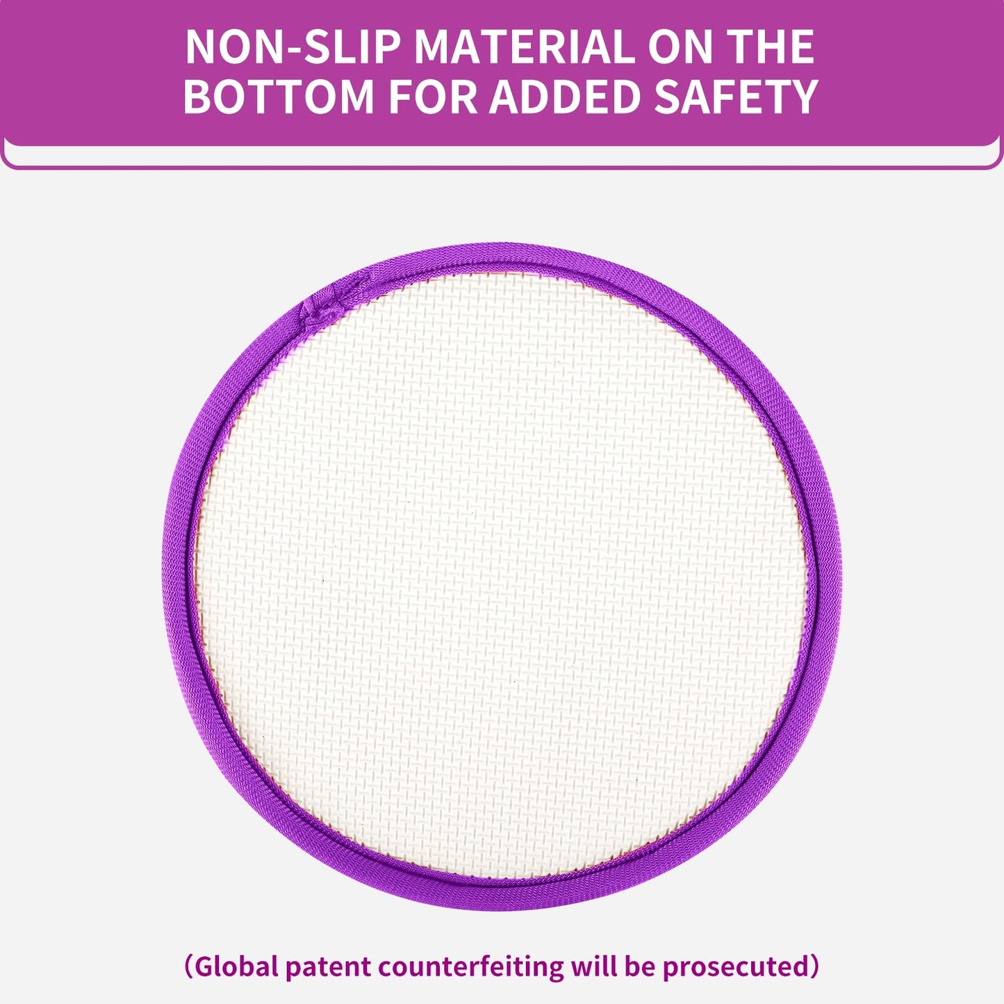 ECOESPTI Yoga Knee Pad, 1.57 Inch Thick, Memory Foam and EPE Foam, for Knees Elbows Wrist Hands Head Yoga Pilates Work Out Kneeling Pad, Exercise Mat 2 purple