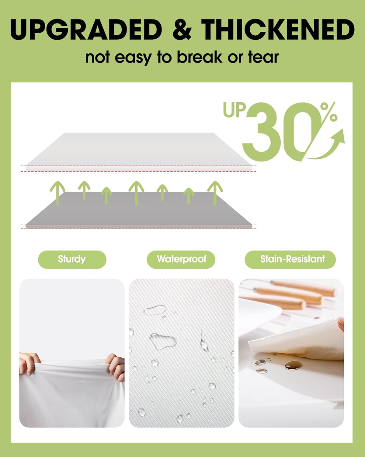 Pureegg Disposable Table Set - 10 Pack White & Pink Tablecloths (54''x108'') & Runners (14''x108'') - Leakproof & Stain-Resistant for Events
