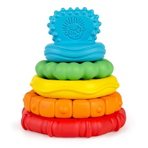 Baby Einstein Teether Toy Set - Multi-Textured 5-Piece Easy-to-Grasp Design for Ages 3 Months+