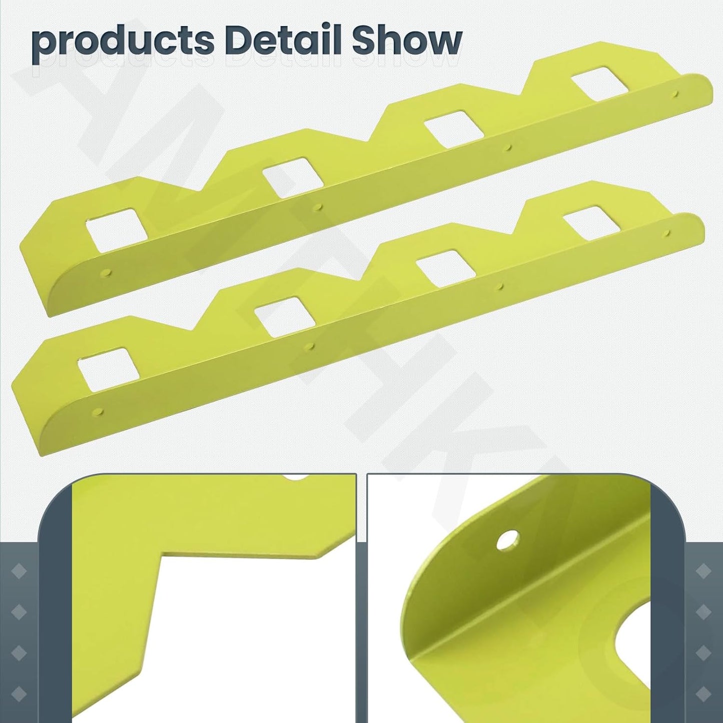 AMTHKNO 2 4 18V Pcs Upgrade Aluminum Alloy Battery Holder Slot Mounting Organizer Compatible with RYOBI NiCAD NiMH