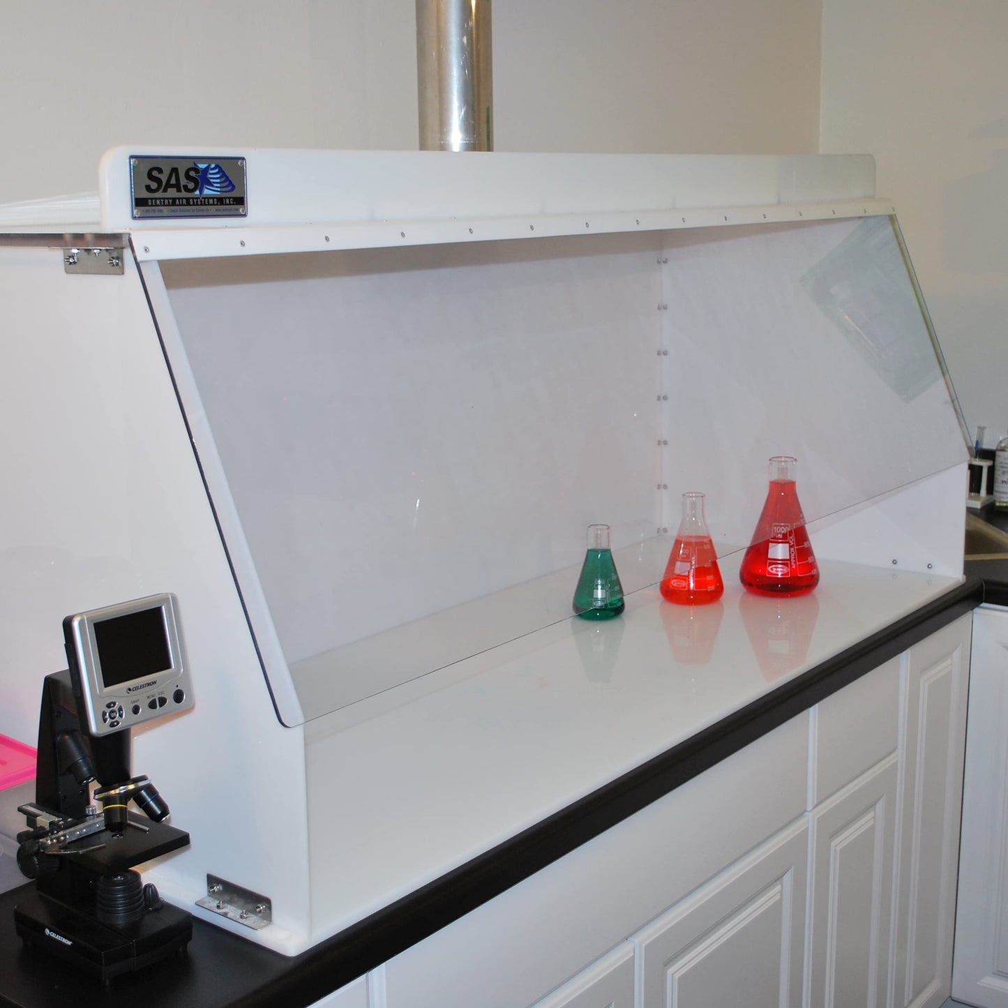 50" Wide Ducted Fume Hood, Exhaust Hood for Laboratory Fume Control, Chemical Fumes, Pharmaceutical Compounding, 3D Printing, and other Fumes/Odors
