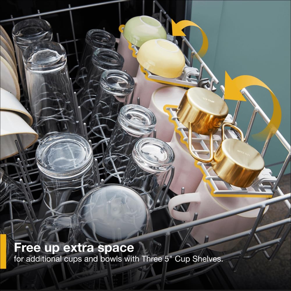 Whirlpool 24 Inch Fully Integrated Dishwasher with 14 Place Setting Capacity, 5 Wash Cycles, 55 dBA, Sani-Rinse, Quick Wash and Eco Series: Fingerprint Resistant Stainless Steel