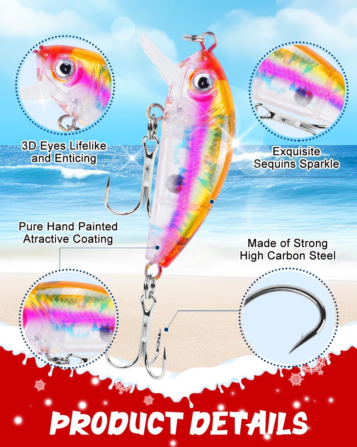 UCEC Fishing Advent Calendar 2025 - 24 Days of Fishing Gifts for Men, Teens & Boys