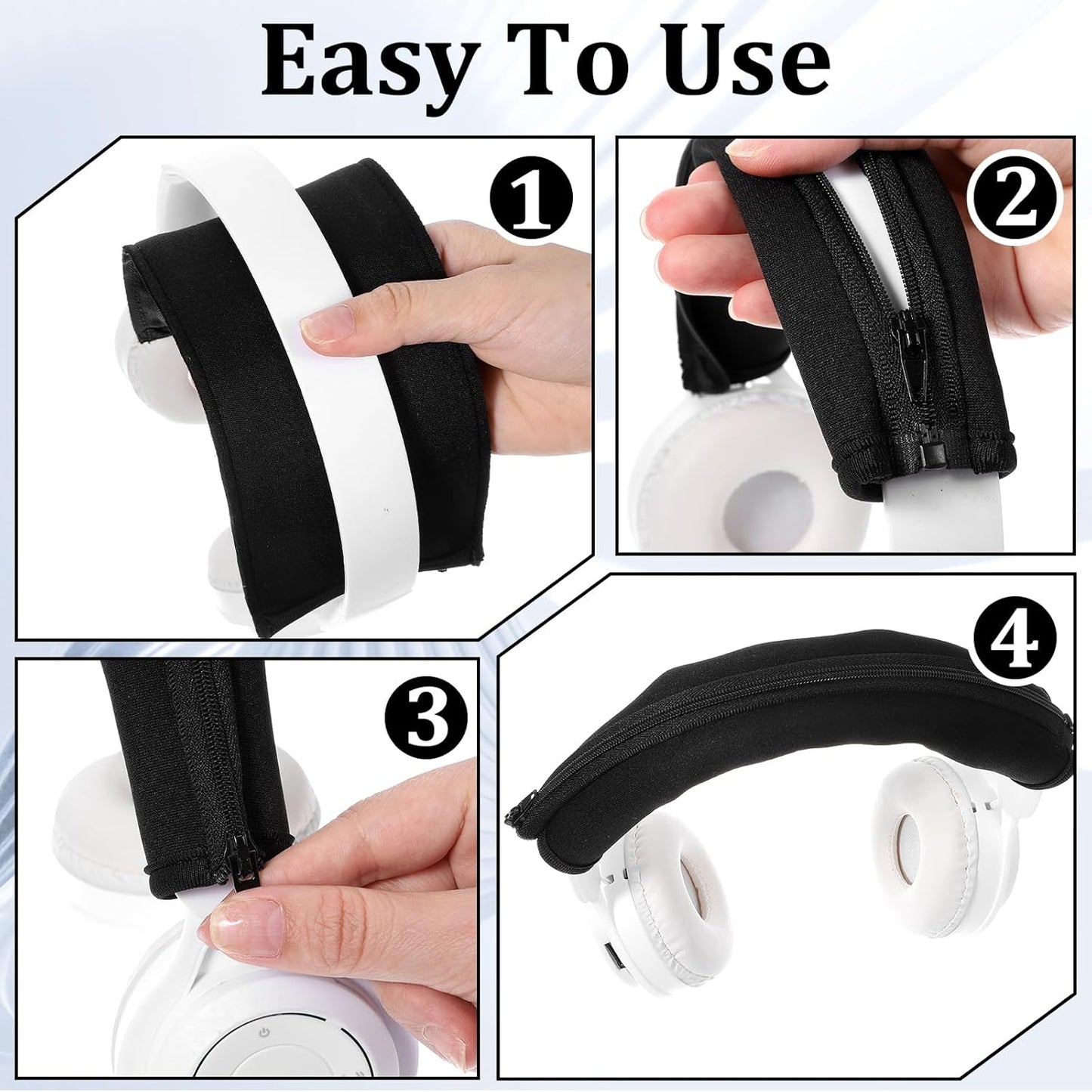 Xinjoduz 2 Headset 1.18"/3cm) Xindojuz PCS Headphone Headband Cover, Silicone Soft Headphones Replacement, Dustproof