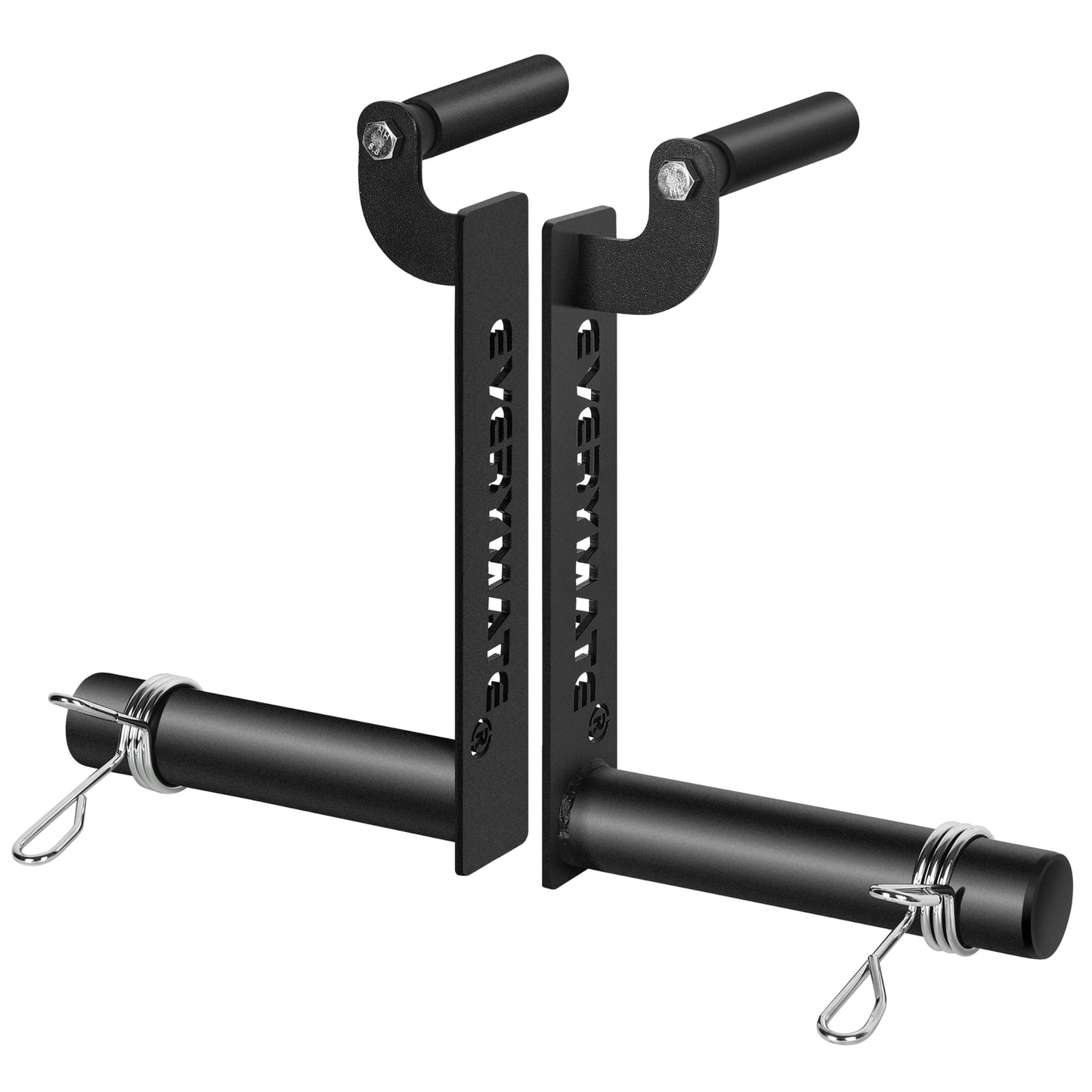EVERYMATE Farmers Carry Handles, Farmer Walk Handles - Set of 2, Comfortable Grip Handles, Fits 2 Inch Olympic Weight Plate Home Gym Exercise Equipment