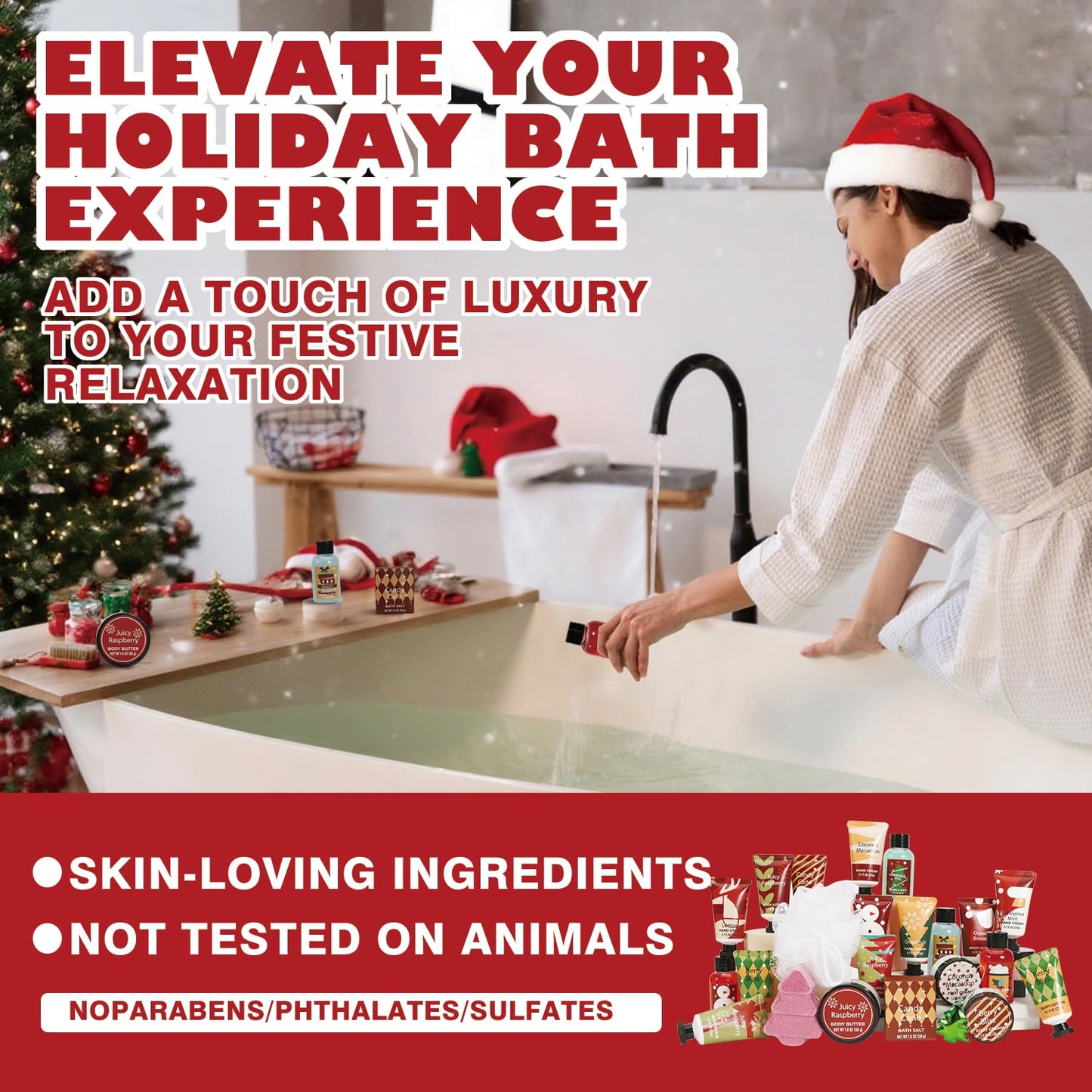 Skiennix 2025 Advent Calendar - 24 Days of Luxury Beauty Gifts for Women & Teens | Hand Cream, Bubble Bath & More
