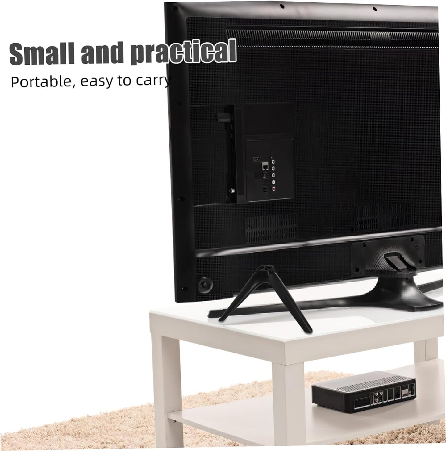 Alipis 1 Set No Drill Television Stand Bracket Sturdy Tabletop Base for Tvs Monitors Projectors Easy Installation